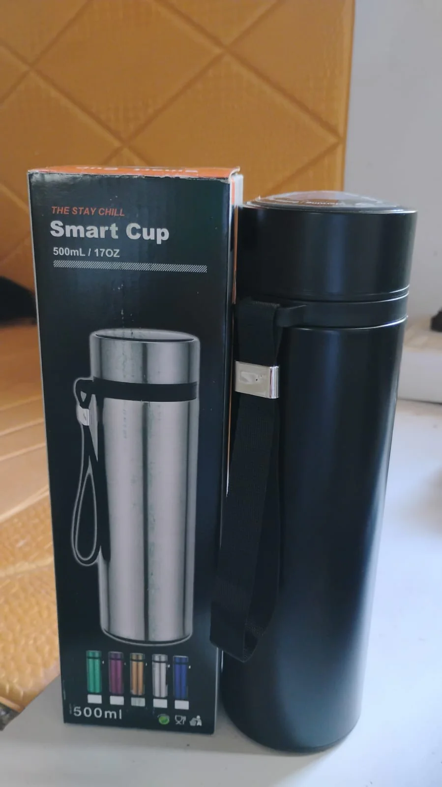 Personalized Stainless Steel Water Bottle with Smart Temperature Display (500ml) - Image 7