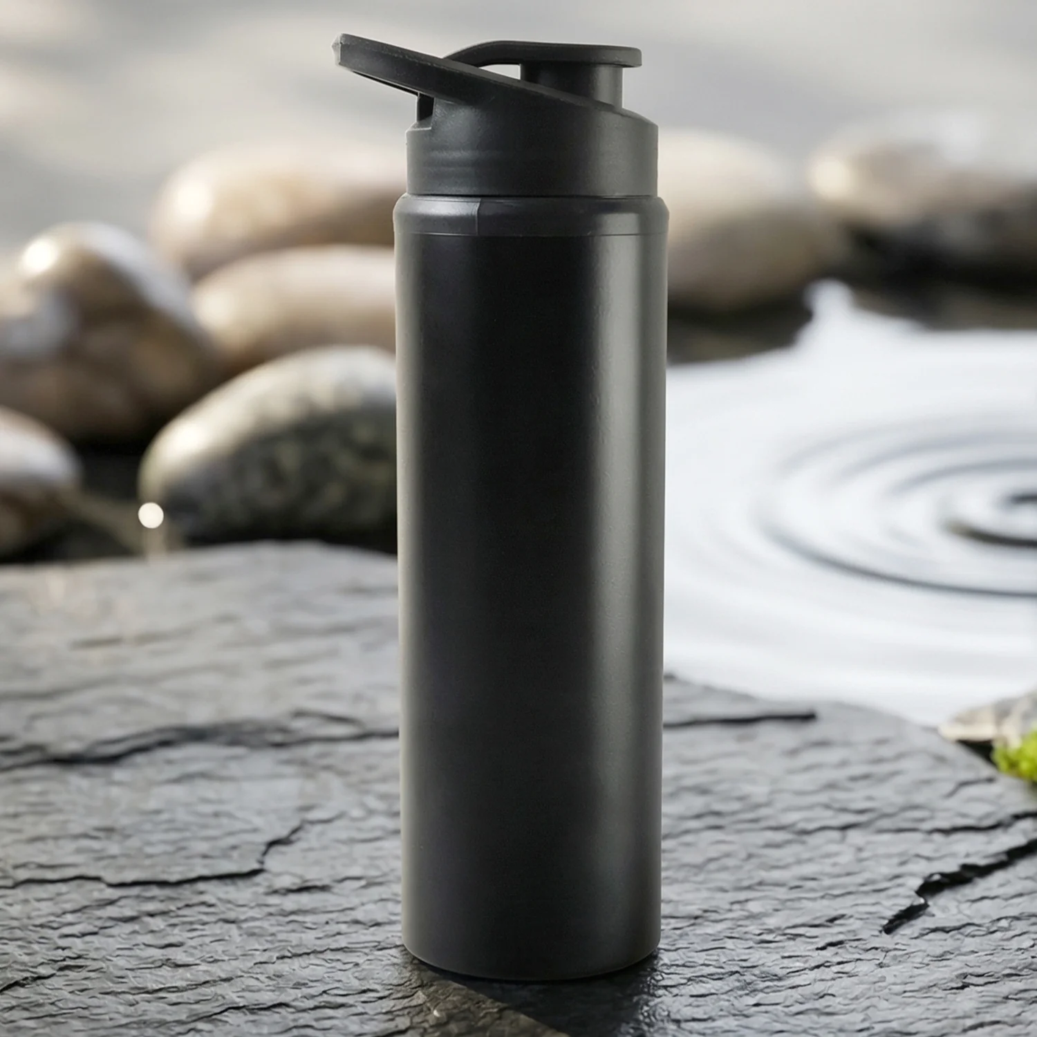 Premium Stainless Steel Sports Water Bottle with Flip Top Lid 900 ML - Image 5
