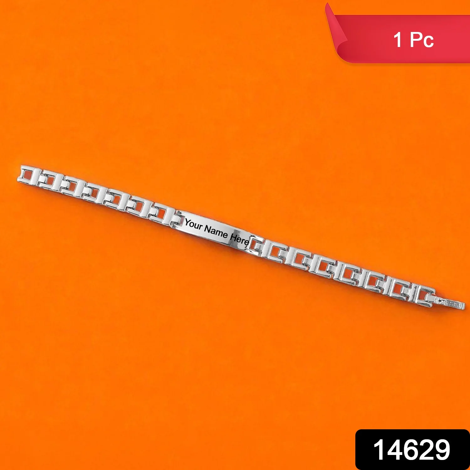 Customized Silver Link Bracelet (1 Pc) - Image 2