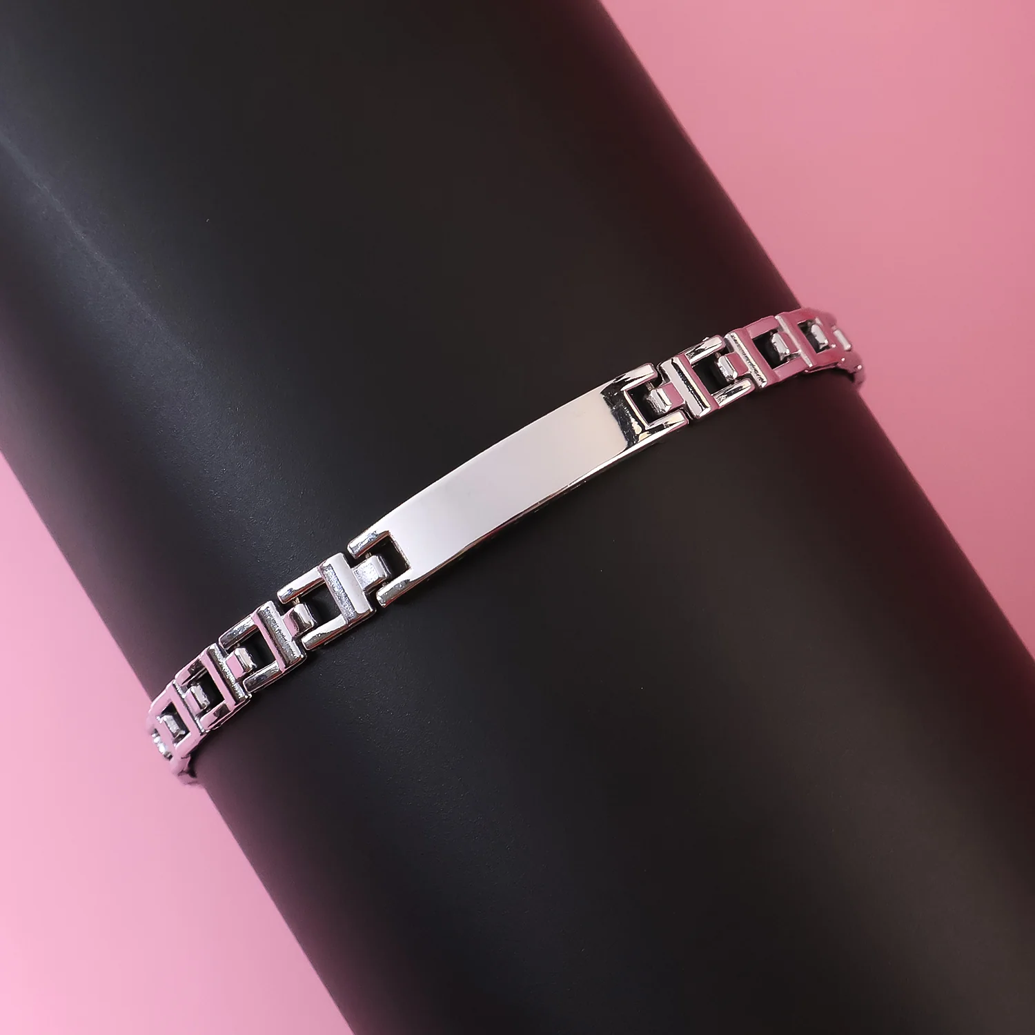 Customized Silver Link Bracelet (1 Pc) - Image 6
