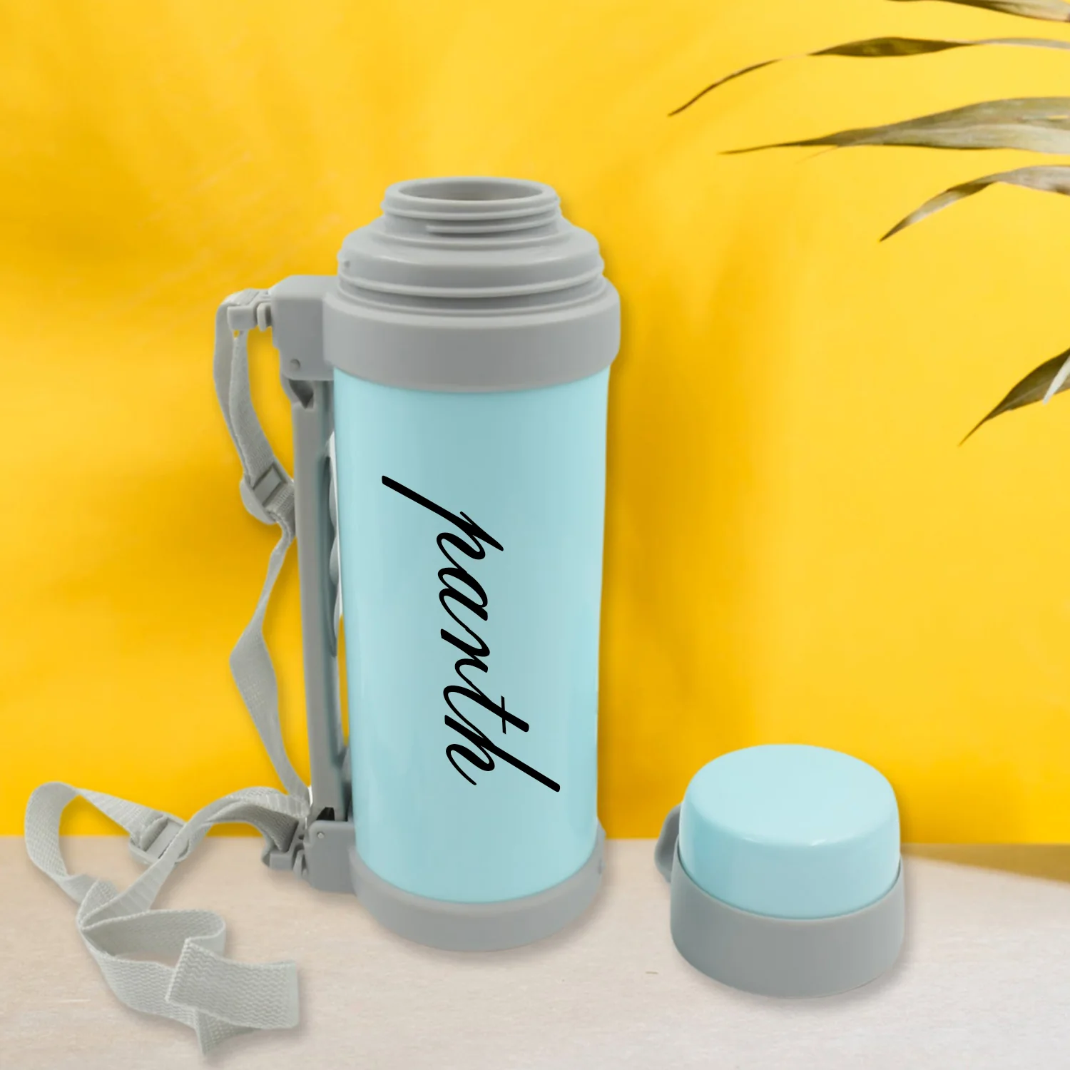 Customize Stainless Steel Insulation Thermos, Double-Wall Vacuum Insulated Water Bottle For Travel, Outdoor Fitness Portable Travel Pot, Camping Coffee, Portable Car, Travel Keep Hot & Cold Large Capacity (1200 ML) - Image 2