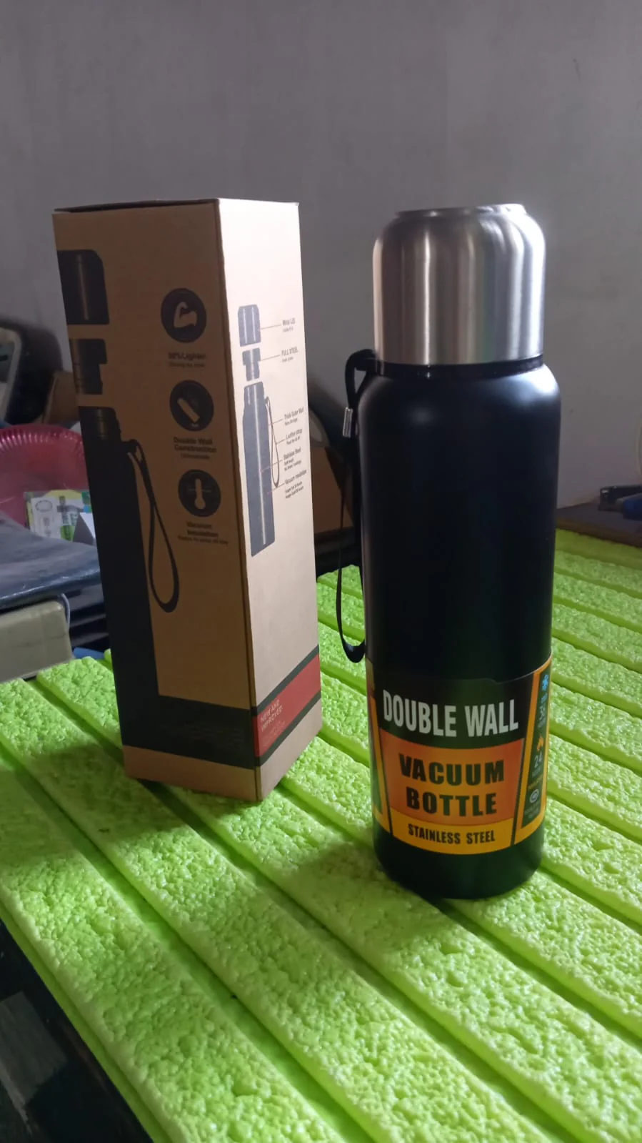 Customize Stainless Steel Water Bottle, Fridge Water Bottle, Stainless Steel Water Bottle Leak Proof, Rust Proof, Cold & Hot Thermos steel Bottle| Leak Proof | Office Bottle | Gym | Home | Kitchen | Hiking | Trekking | Travel Bottle (800ML) - Image 4