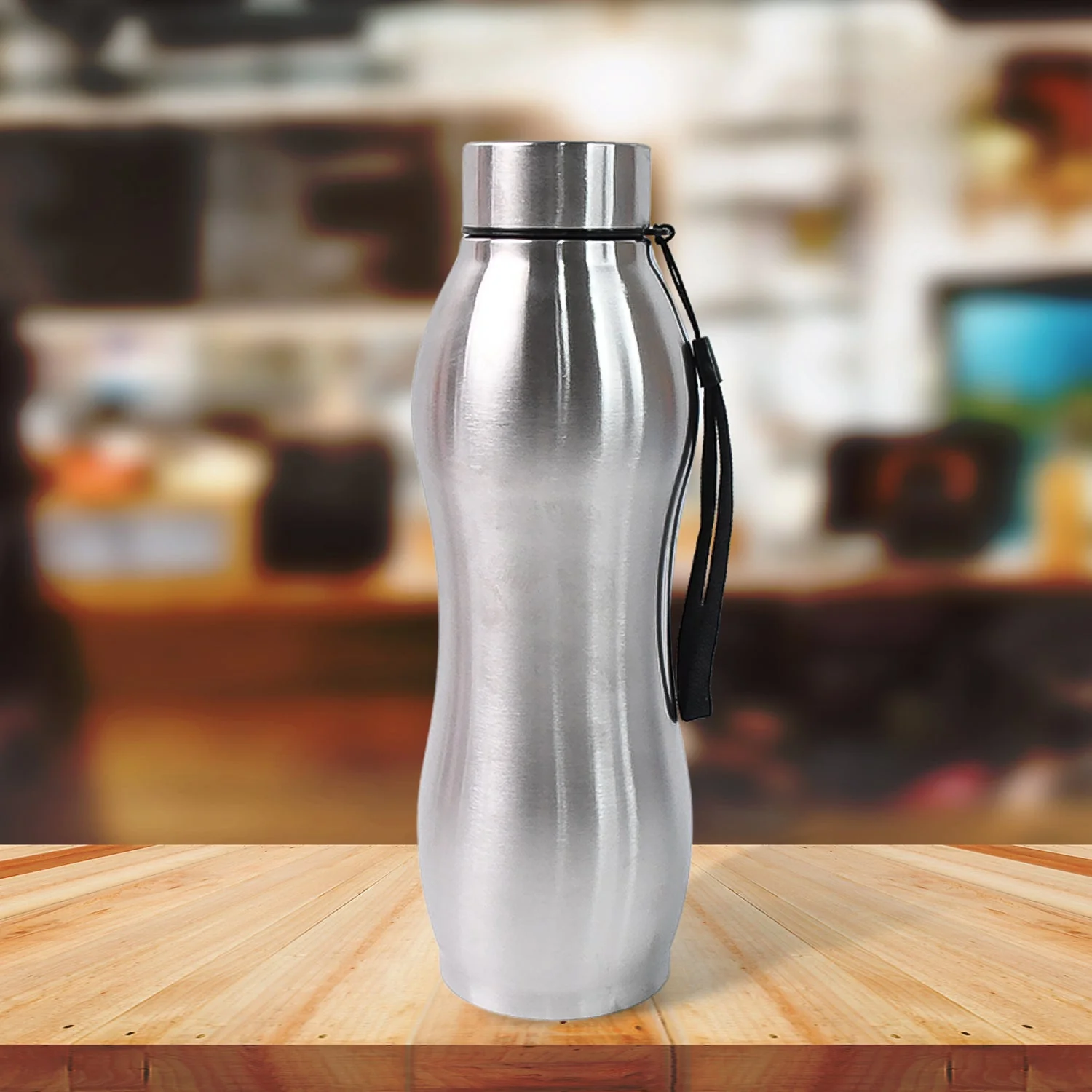 Stainless Steel Single Wall Vacuum-Insulated Drink Water Bottle (1000 ML) - Image 2