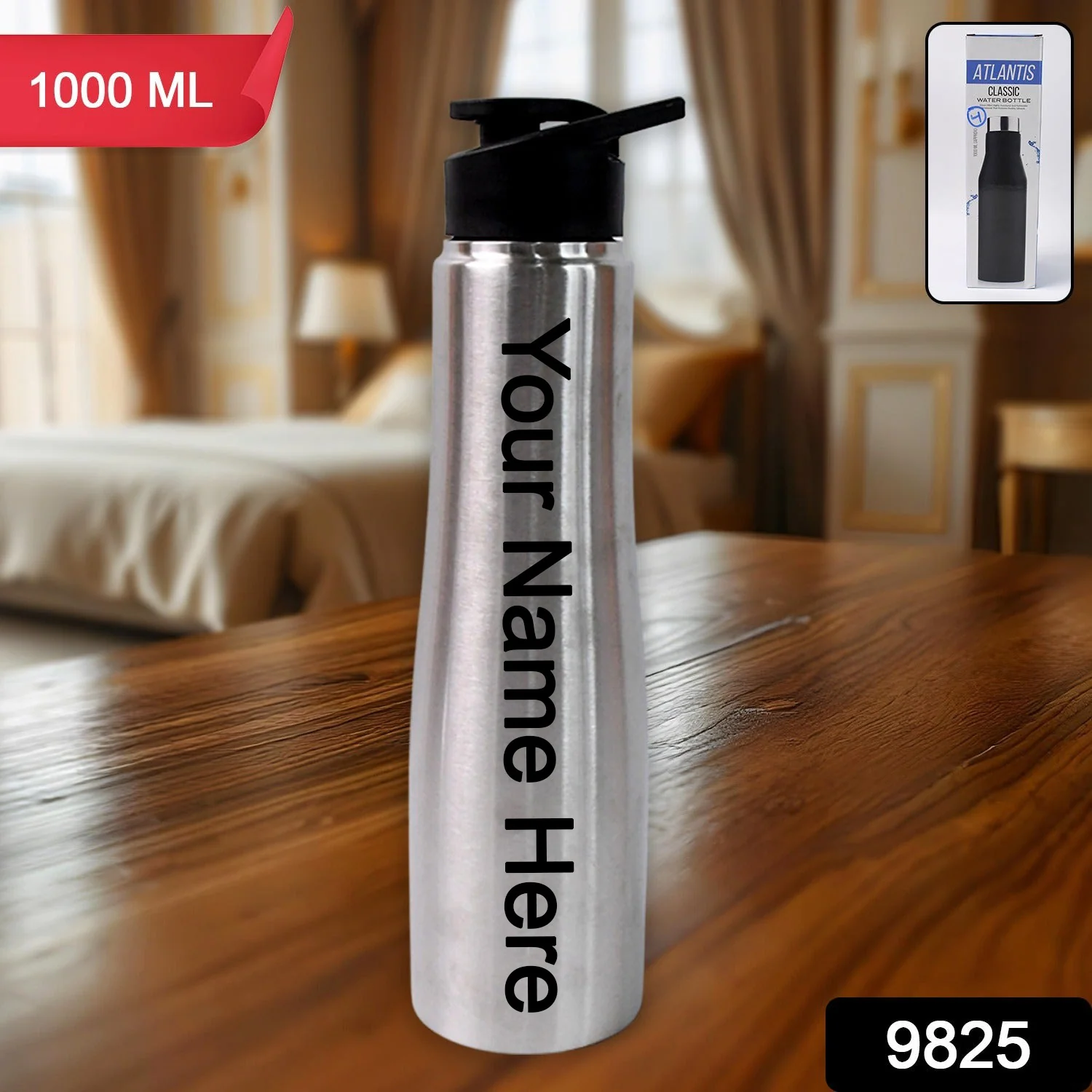 Customize Stainless Steel Double Wall Vacuum-Insulated Drink Water Bottle (1000 ML) - Image 2
