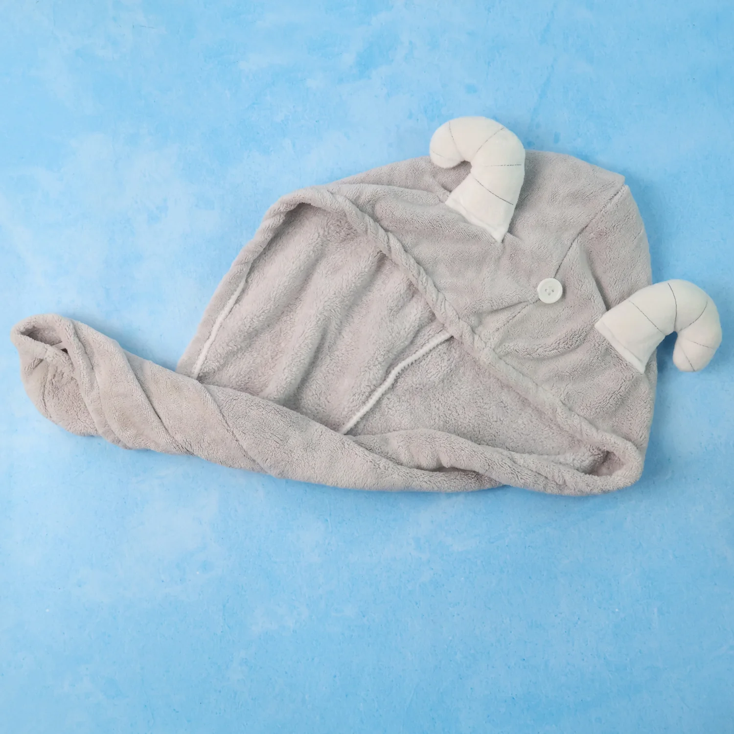 Cute Animal Ear Hooded Hair Drying Towel Wrap (1 Pc) - Image 9