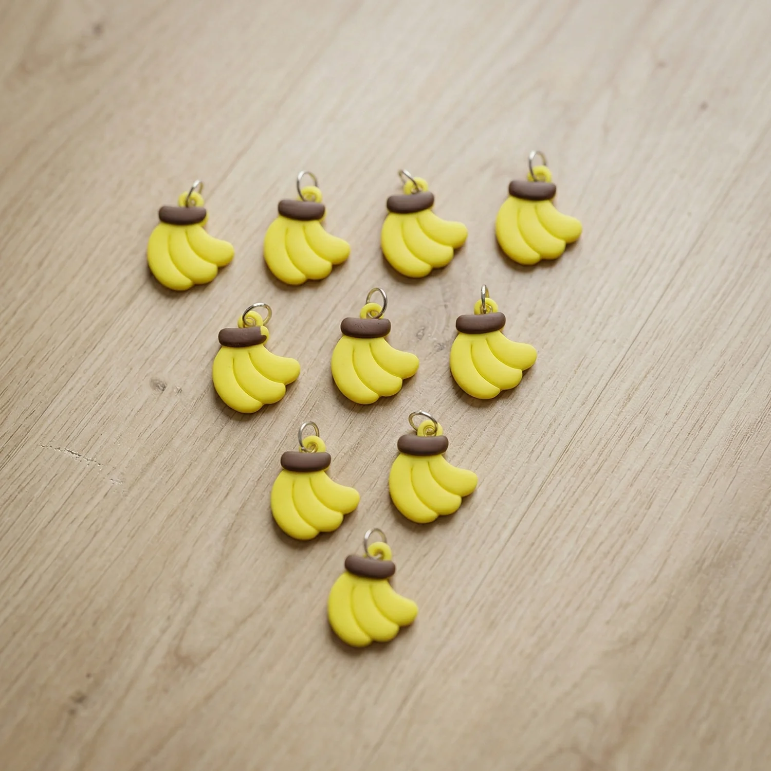 Cute Banana Shape Bag Charm Keychain Set (10 Pc) - Image 7