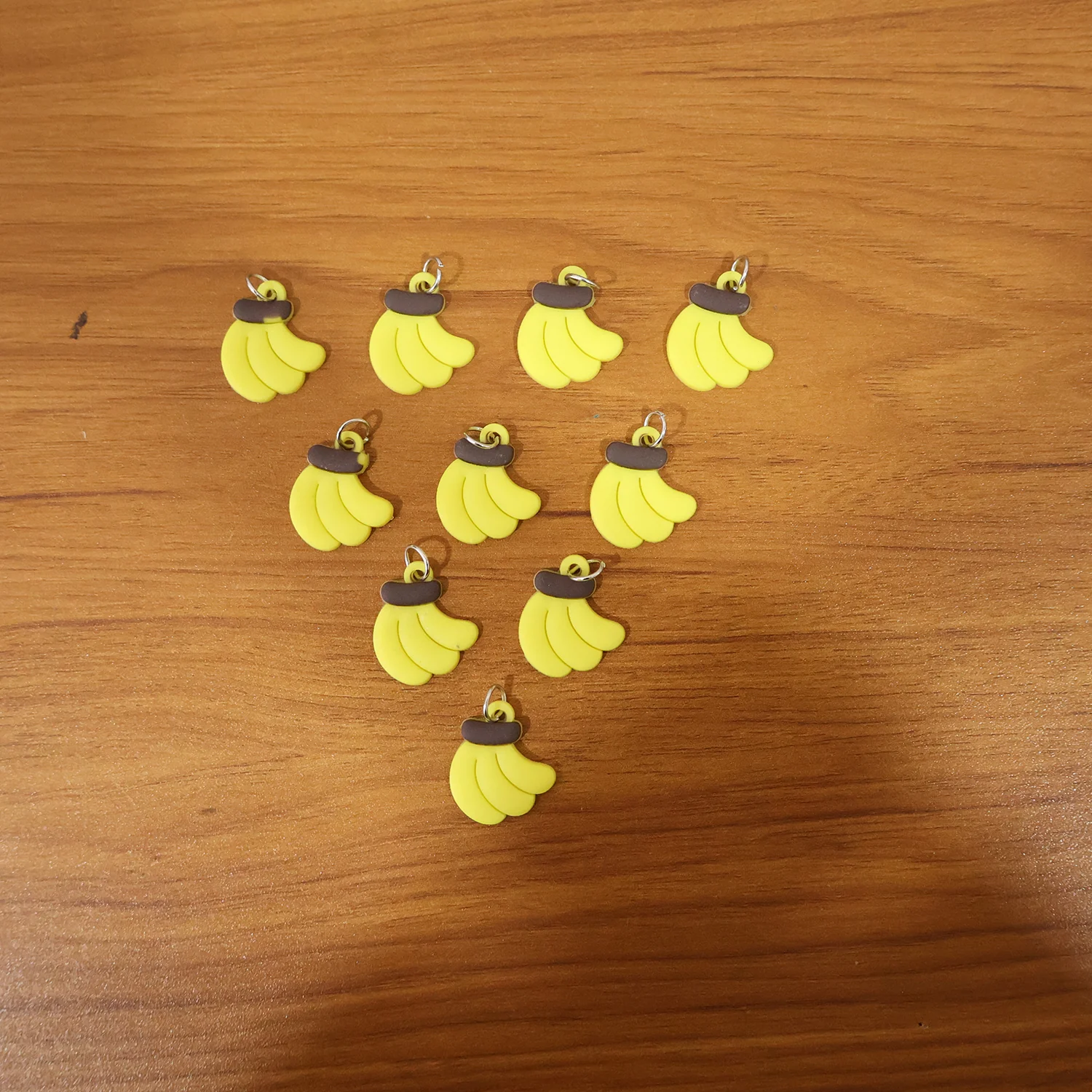 Cute Banana Shape Bag Charm Keychain Set (10 Pc) - Image 8