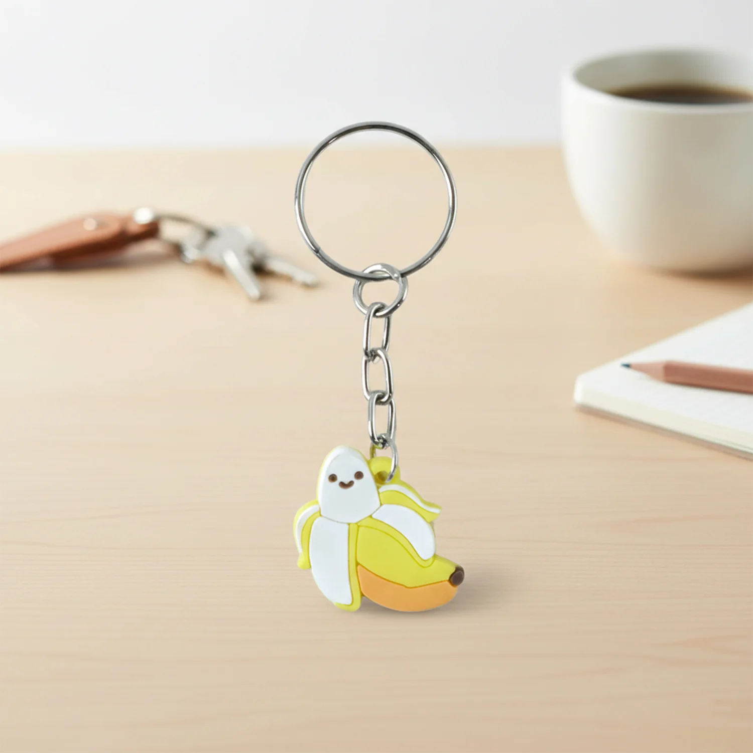 Cute Banana Shape Cartoon Keychain (1 Pc) - Image 4