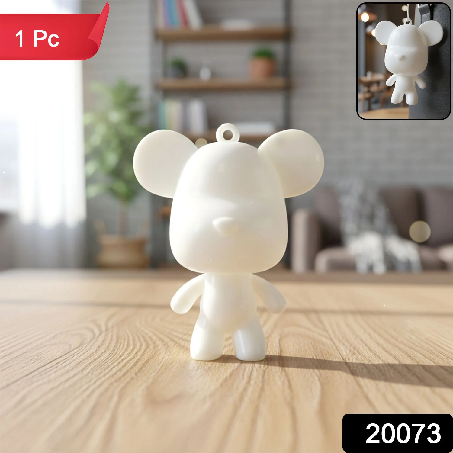 Cute Bear Figure Keychain (1 Pc) - Image 2