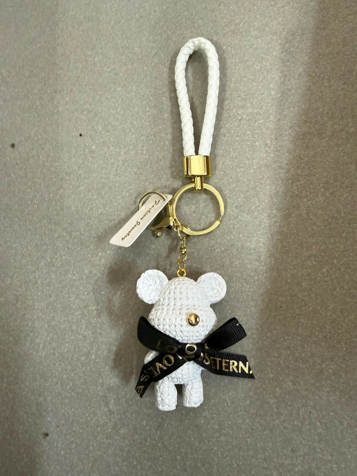 Cute Bear Keychain with Strap Decorative Bag Charm - Image 5