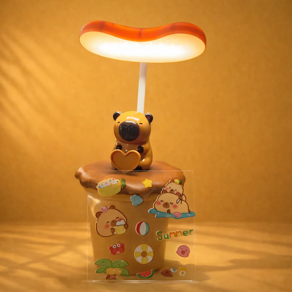 Cute Bear LED Desk Lamp with Flexible Neck, Decorative Night Light for Kids Room - Image 2