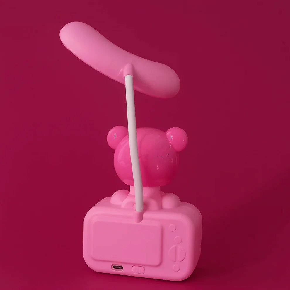 Cute Bear LED Desk Lamp with Pen Holder for Kids Study Table - Image 3