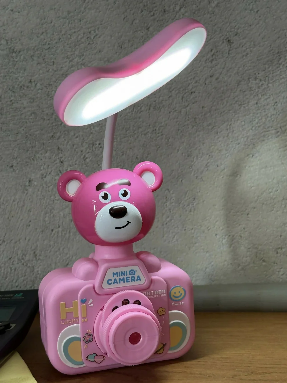 Cute Bear LED Desk Lamp with Pen Holder for Kids Study Table - Image 5