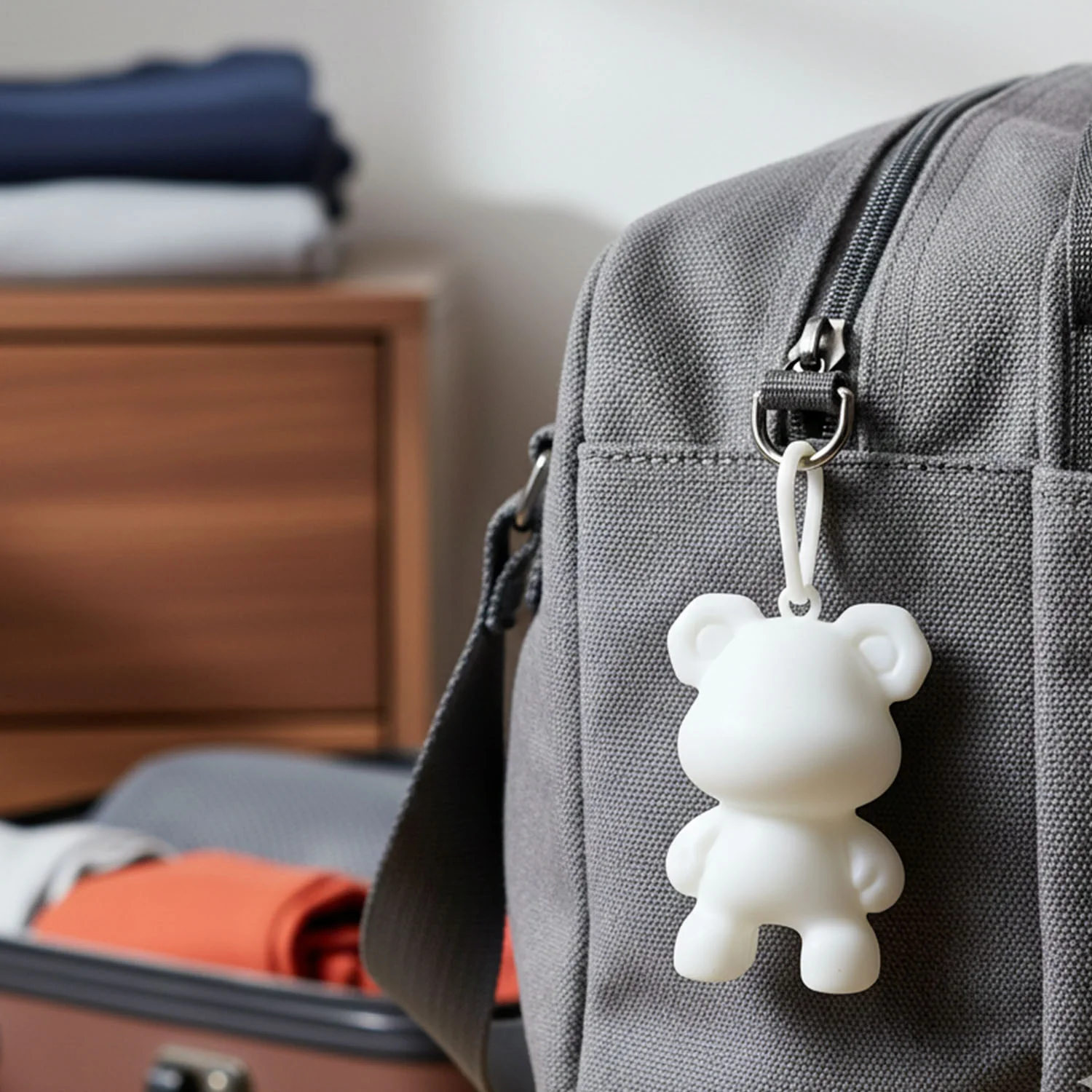 Cute Bear Shape Mini Figure Keychain (1 Pc) - Image 3