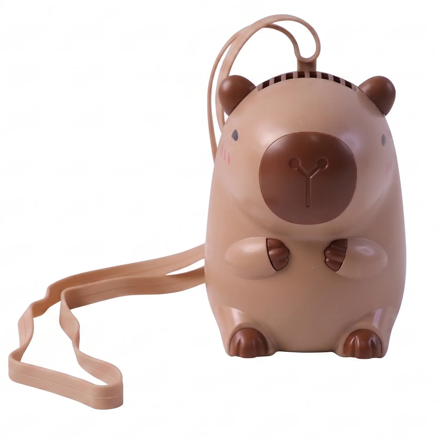 Cute Bear Shape Portable Mini Fan with Neck Strap (1 Pc) - Image 4
