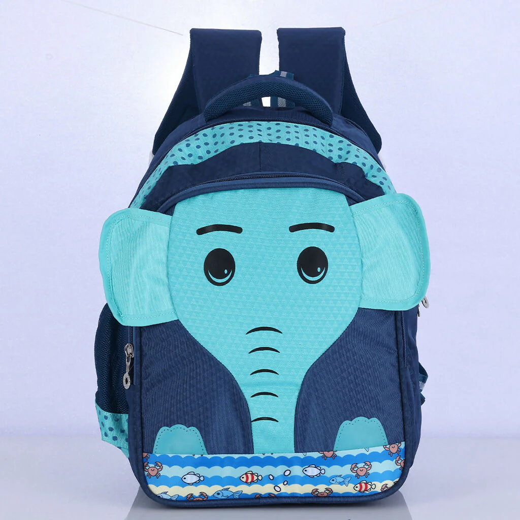 Cute Blue Elephant Kids Backpack for Boys & Girls - Image 6