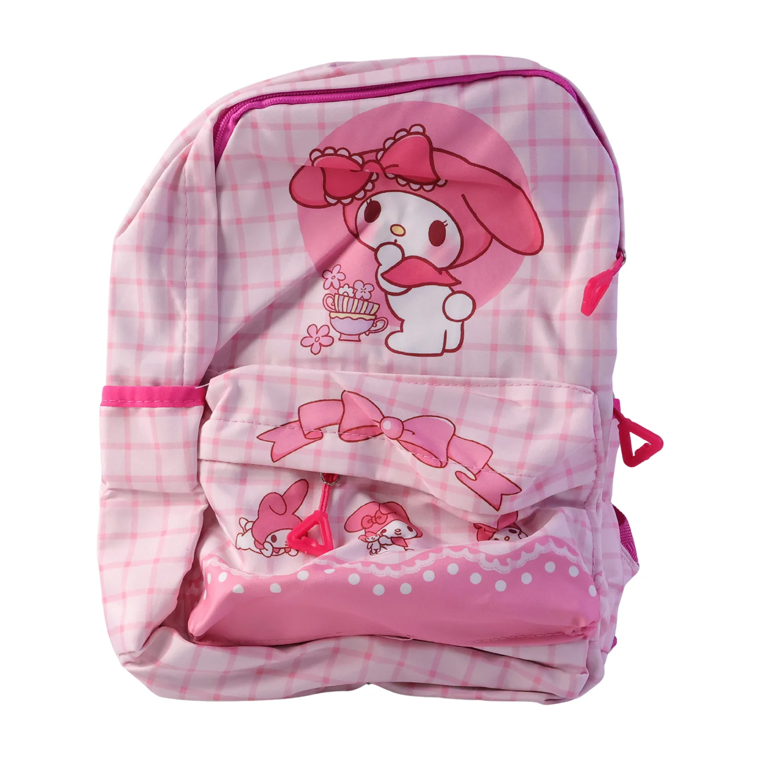 Cute Bow and Bunny Design Backpack – (1 Pc, 13 Inch) - Image 5