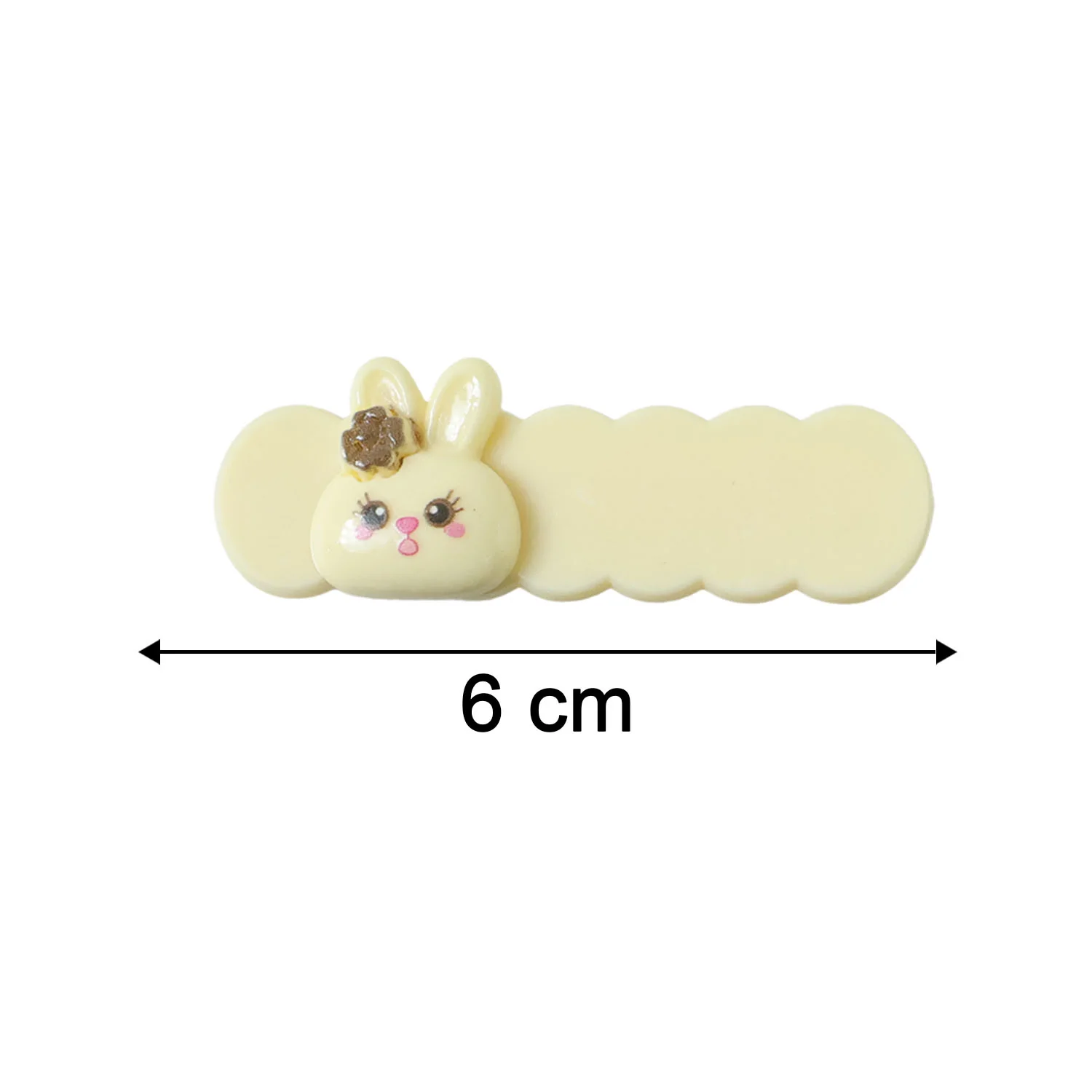 Cute Bunny Cartoon Decorative Hair Clips Set (4 Pc) - Image 6