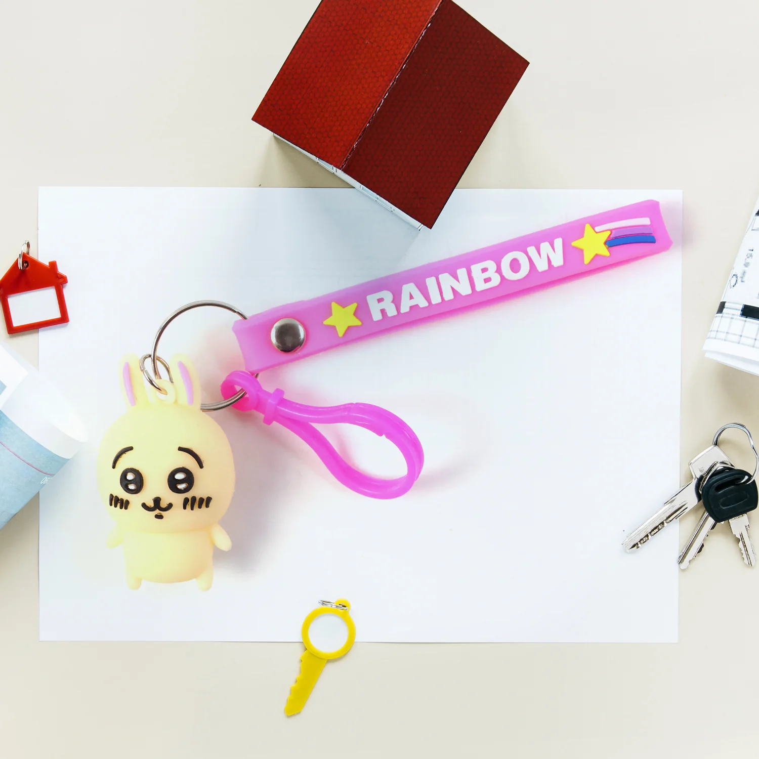 Cute Bunny Character Keychain (1 Pc) - Image 3