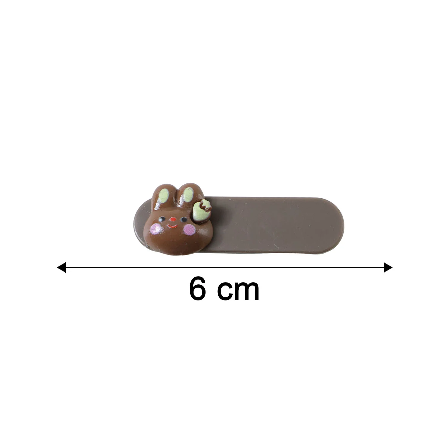 Cute Bunny Face Decorative Hair Clips Set (4 Pc) - Image 6