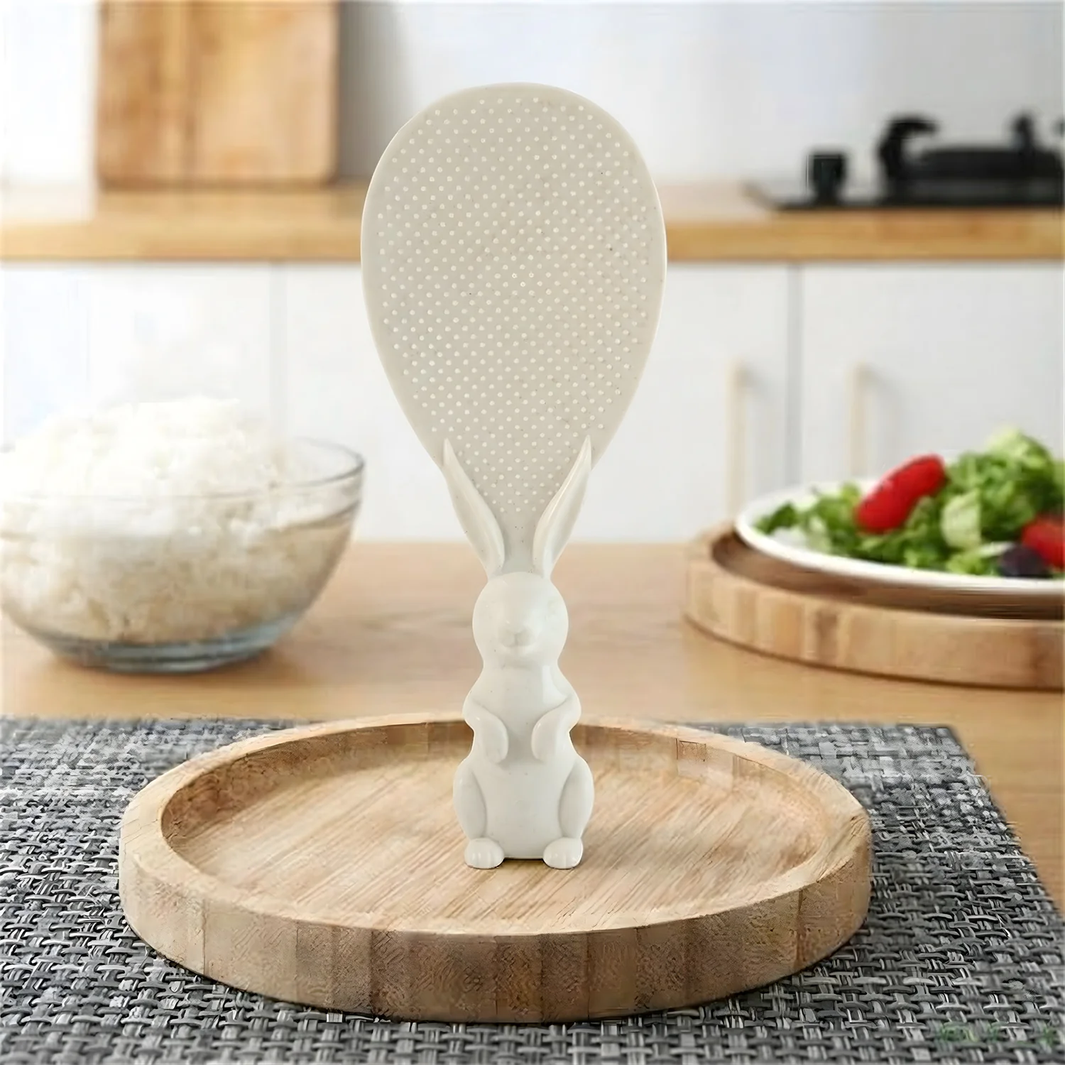 Cute Bunny Handle Non-Stick Rice Serving Spoon (1 Pc) - Image 3