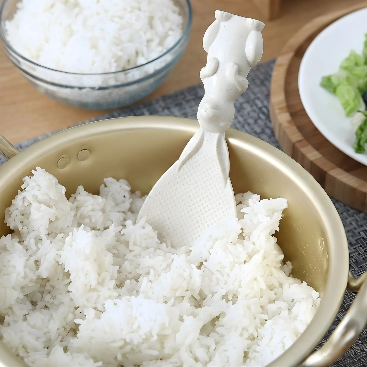 Cute Bunny Handle Non-Stick Rice Serving Spoon (1 Pc) - Image 8