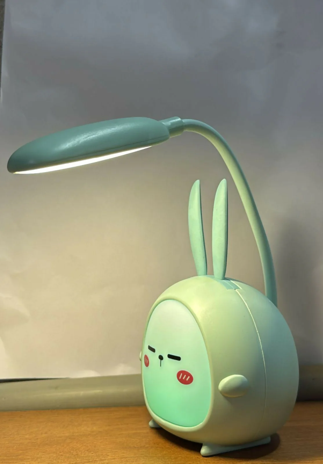 Cute Bunny LED Desk Lamp with Adjustable Neck & USB Charging for Study - Image 7