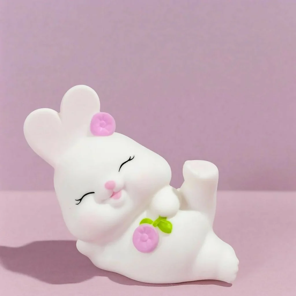 Cute Bunny LED Night Lamp for Kids Room Desk Decor - Image 3