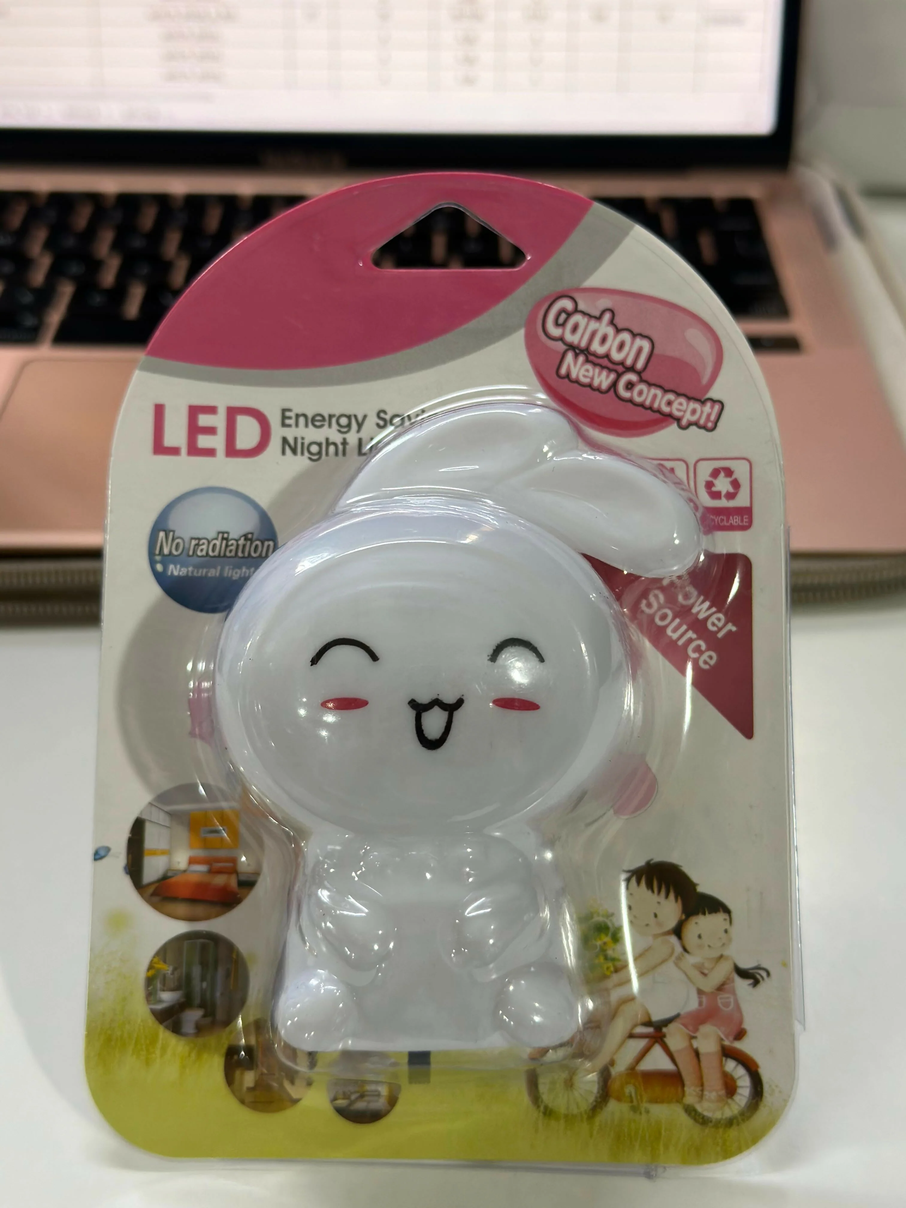 Cute Bunny Plug-In LED Night Light for Bedroom, Kids Room & Nursery - Image 5