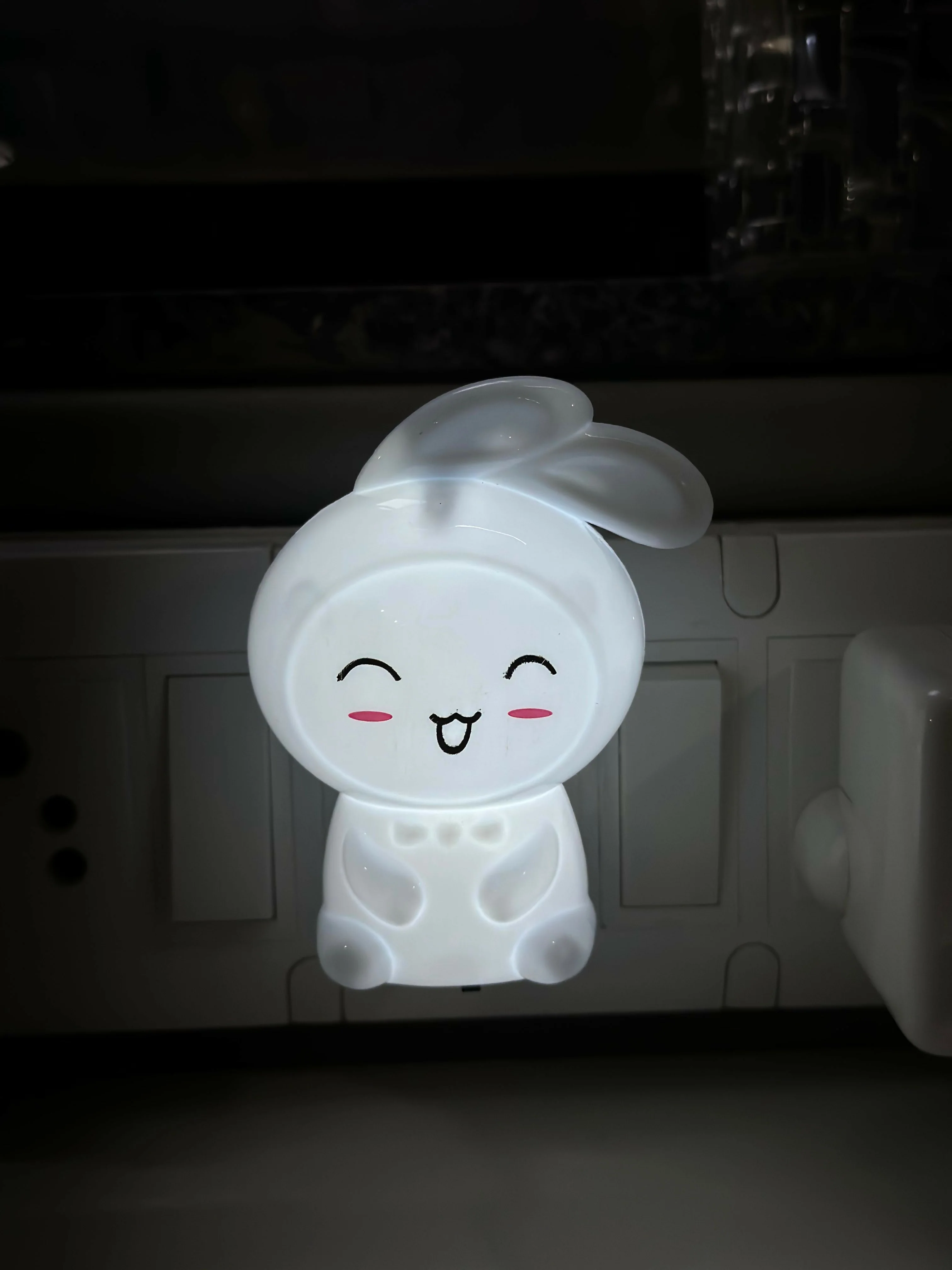 Cute Bunny Plug-In LED Night Light for Bedroom, Kids Room & Nursery - Image 6