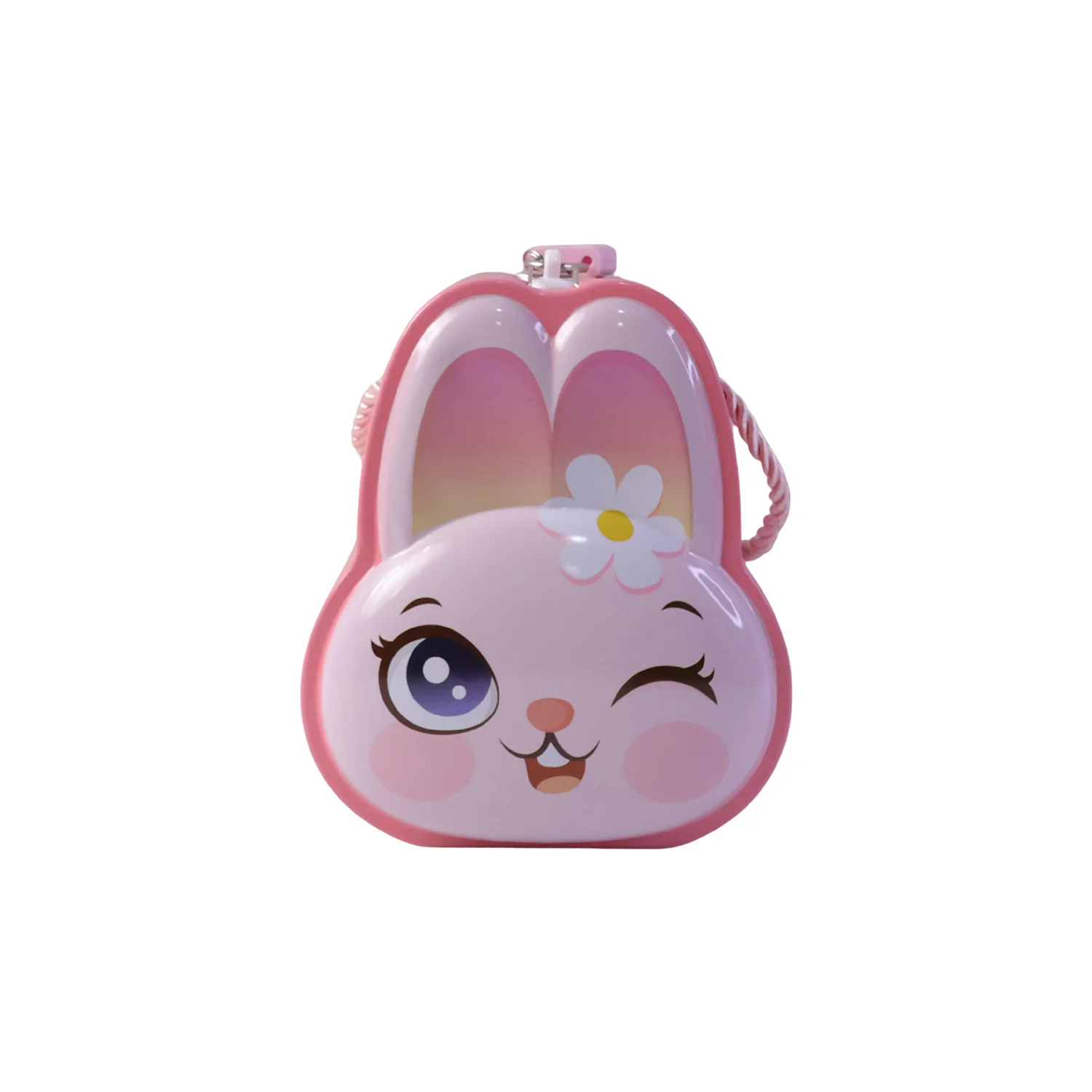 Cute Bunny-Shaped Metal Piggy Bank with Lock & Key – 1 Pc, Mix Design - Image 4