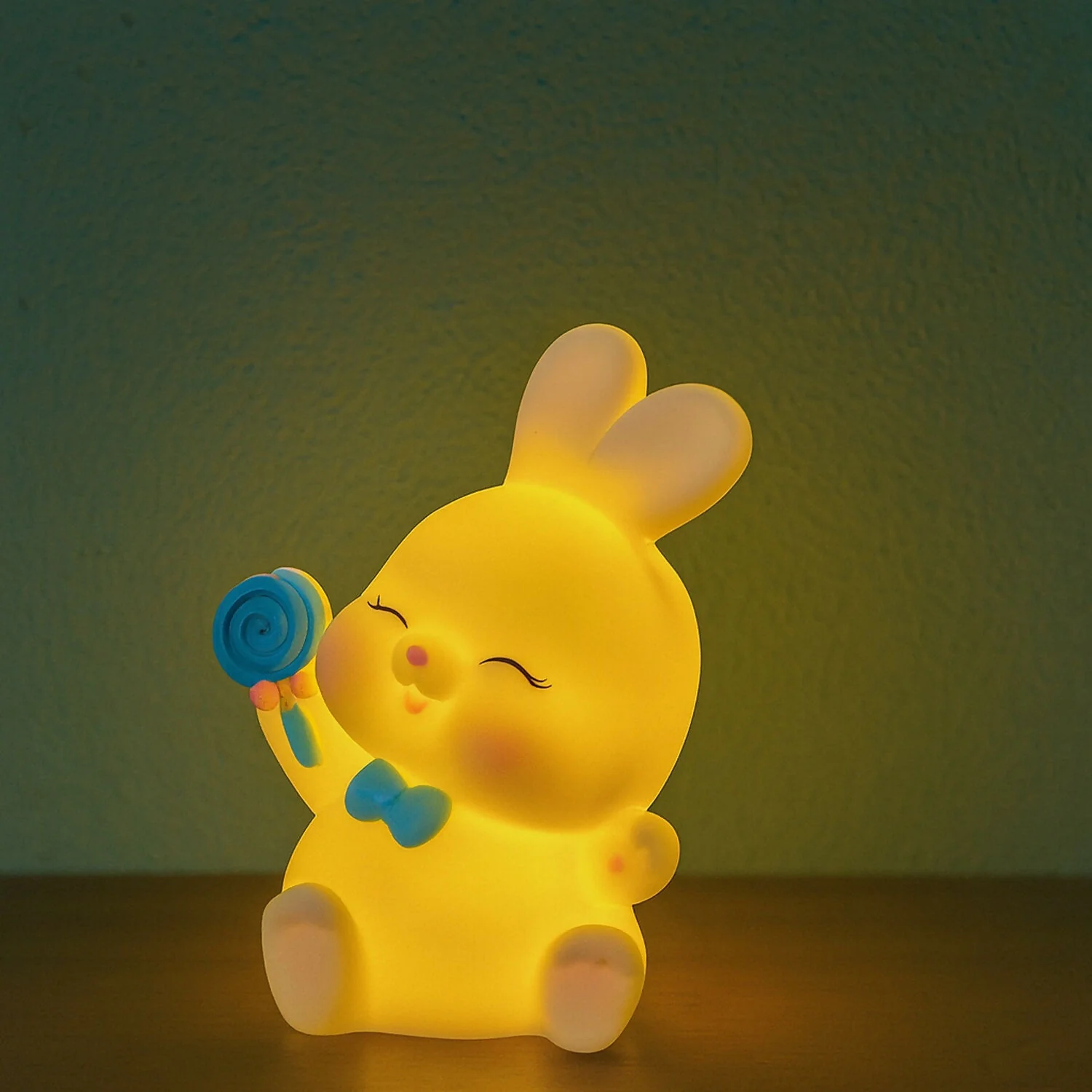 Cute Bunny with Lollipop Mini Figurine for Kids Room & Desk Decoration - Image 4