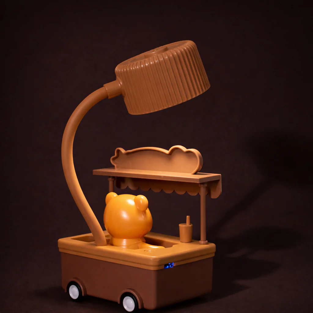 Cute Candy Cart Desk Lamp with Flexible Neck Night Light for Kids Room - Image 4