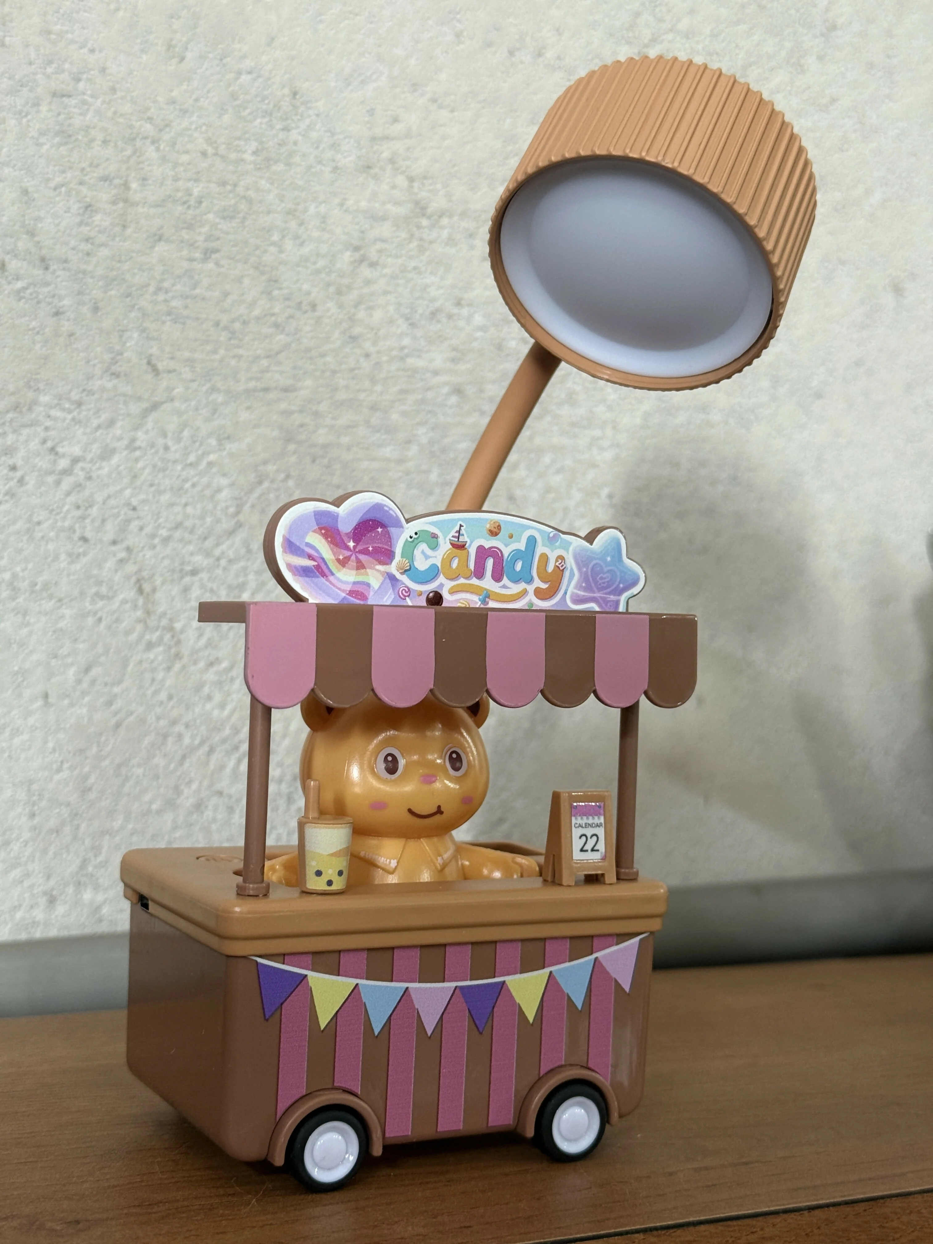 Cute Candy Cart Desk Lamp with Flexible Neck Night Light for Kids Room - Image 6