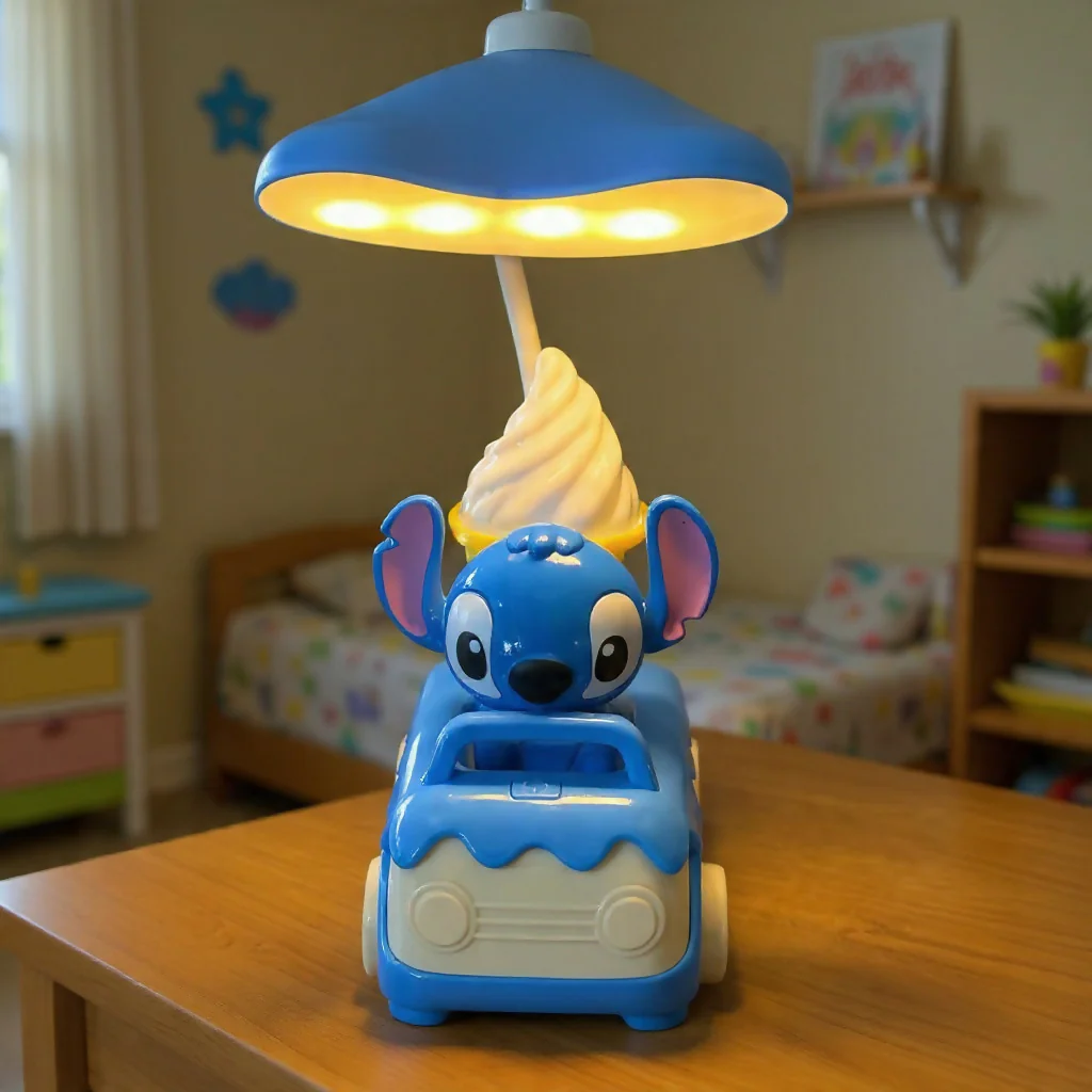 Cute Car Desk Lamp with Sharpener and 3 Light Modes for Kids - Image 4