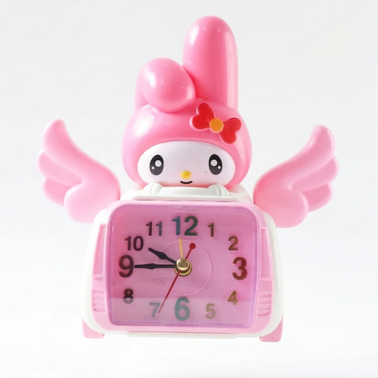 Cute Cartoon Bunny Car Style Pink Table Alarm Clock (1 Pc) - Image 4