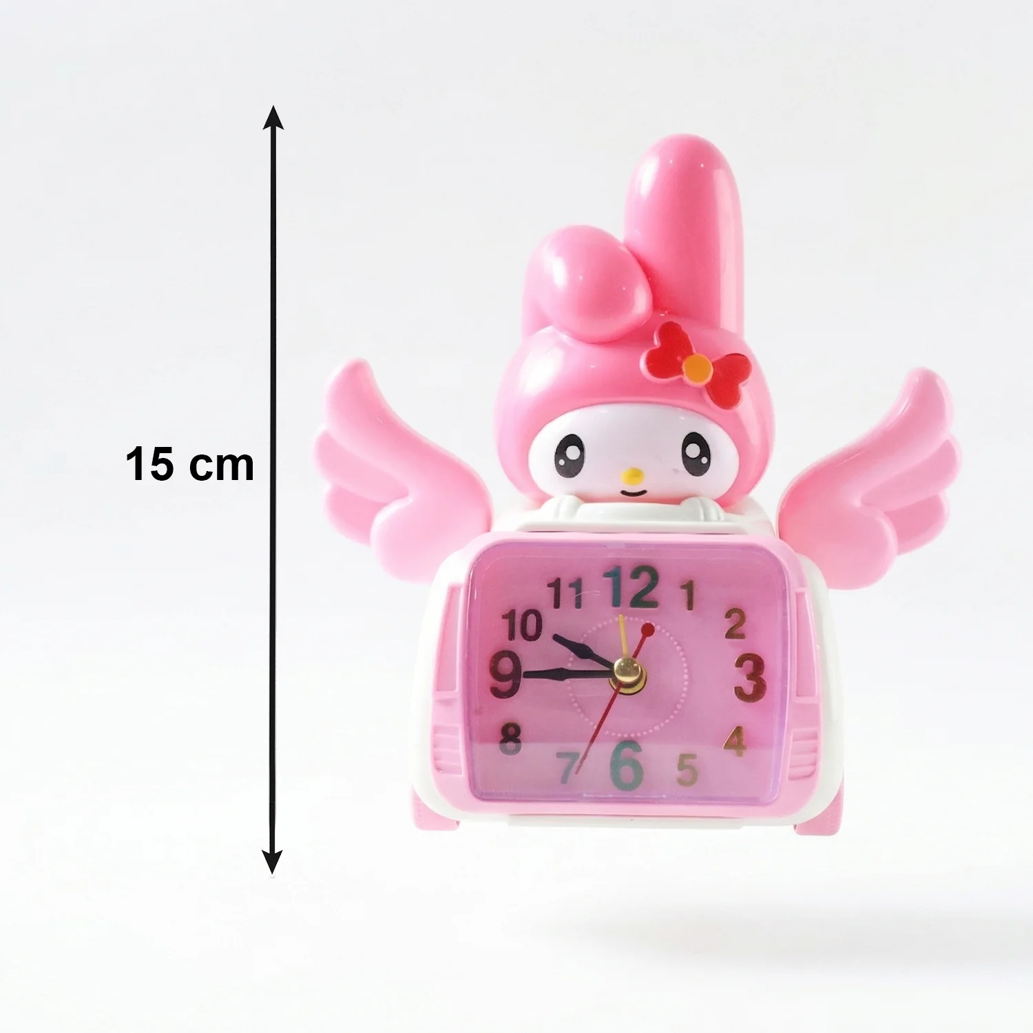 Cute Cartoon Bunny Car Style Pink Table Alarm Clock (1 Pc) - Image 6