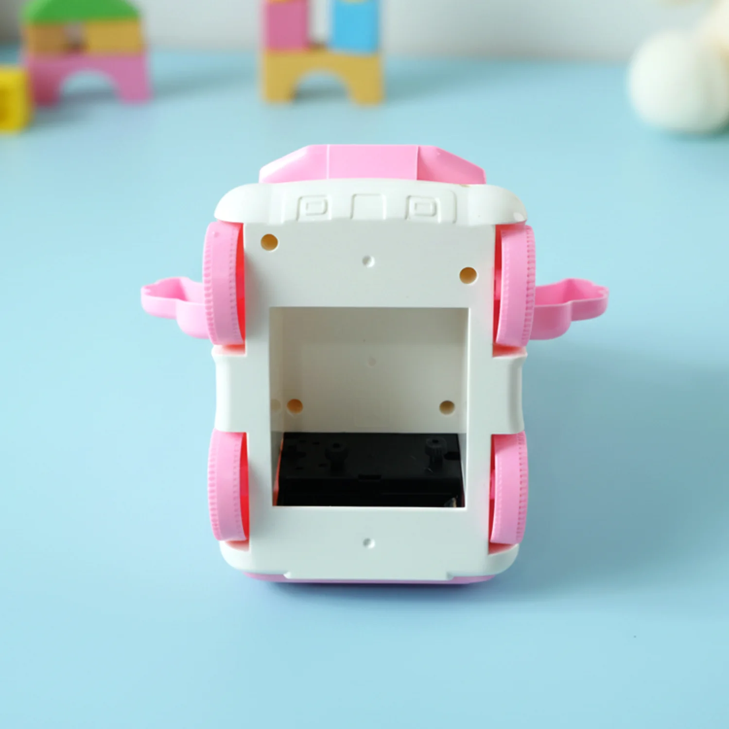 Cute Cartoon Bunny Car Style Pink Table Alarm Clock (1 Pc) - Image 9