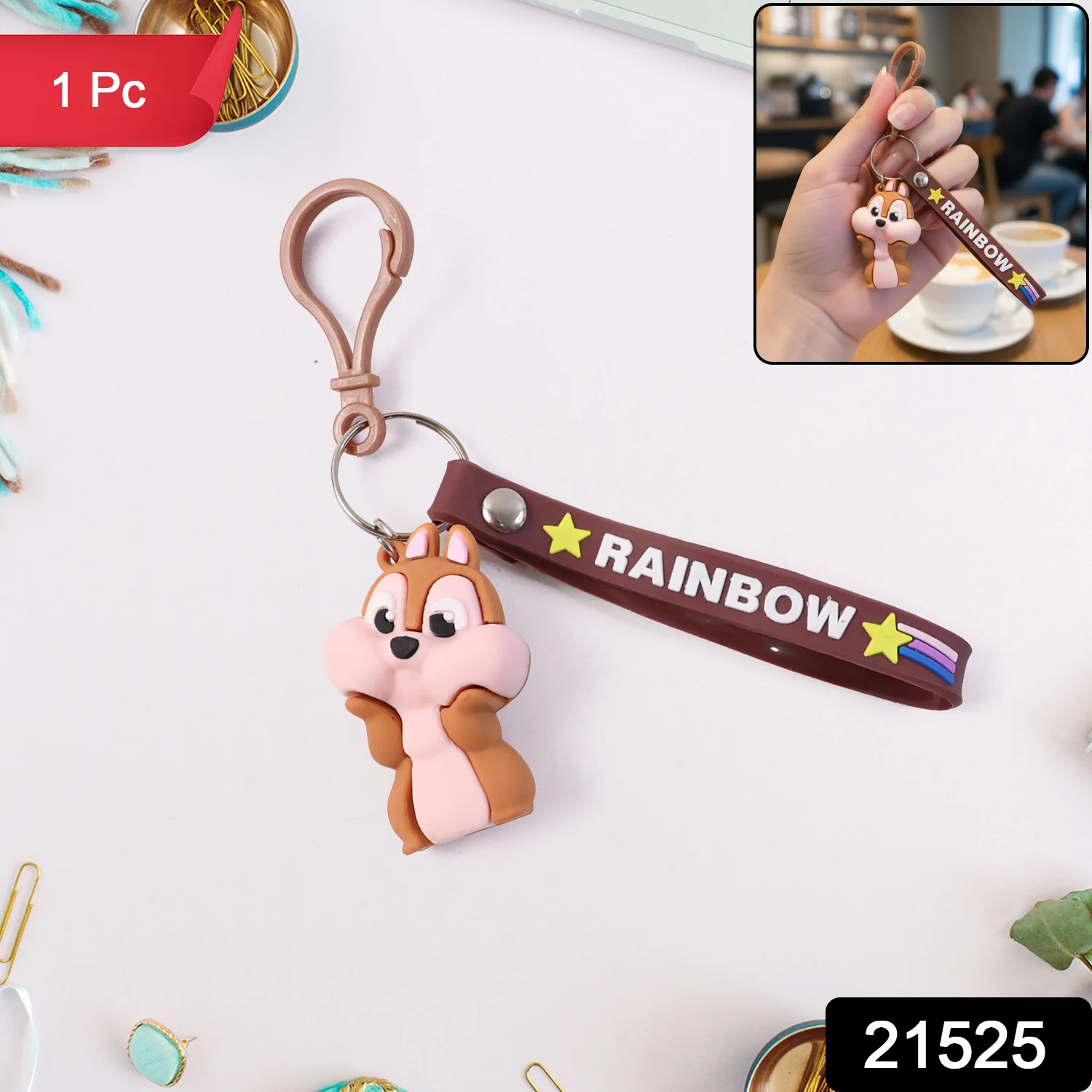 Cute Cartoon Animal Keychain (1 Pc ) - Image 2