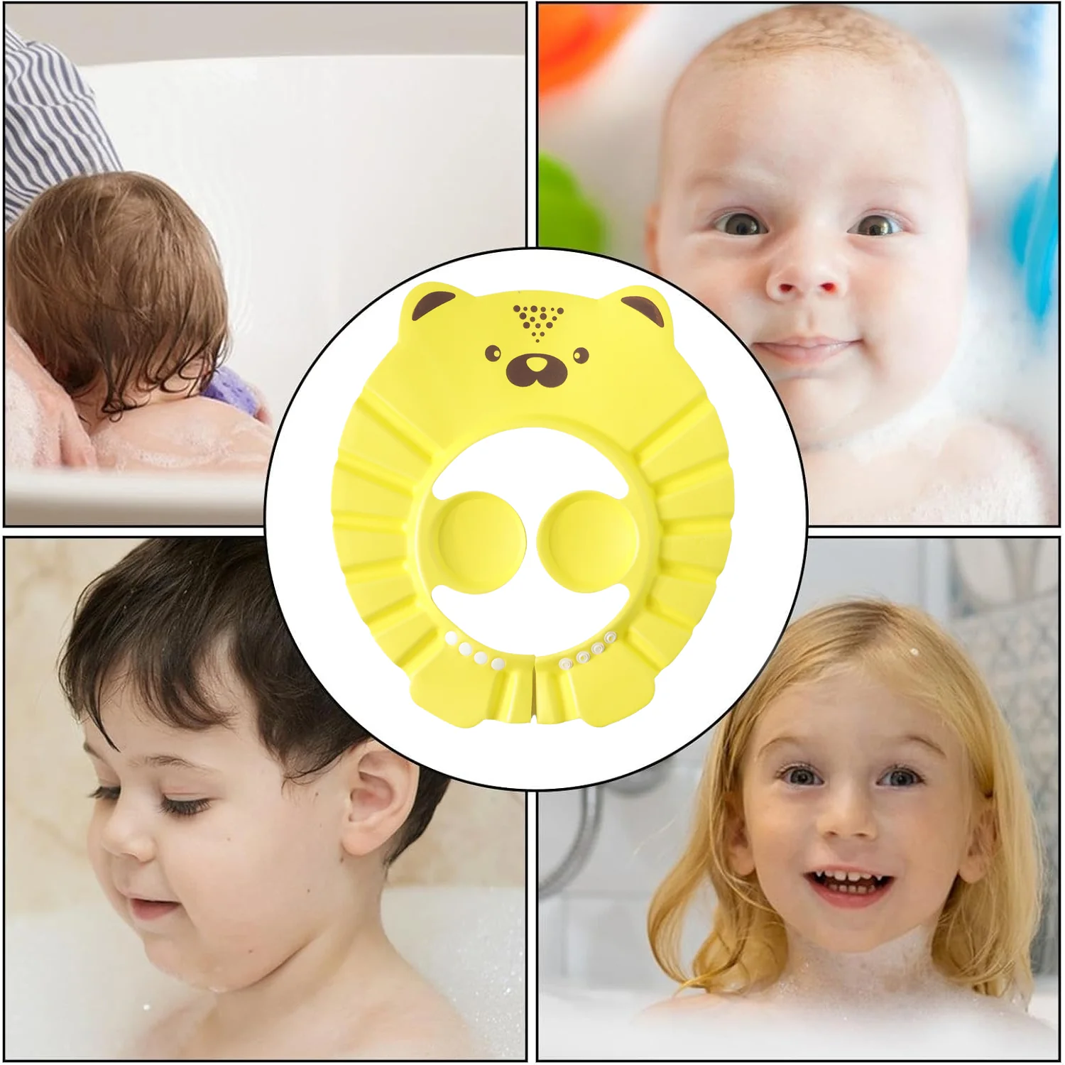 Cute Cartoon Baby Shower Cap Shampoo Bath Hat (1 Pc) - Image 5
