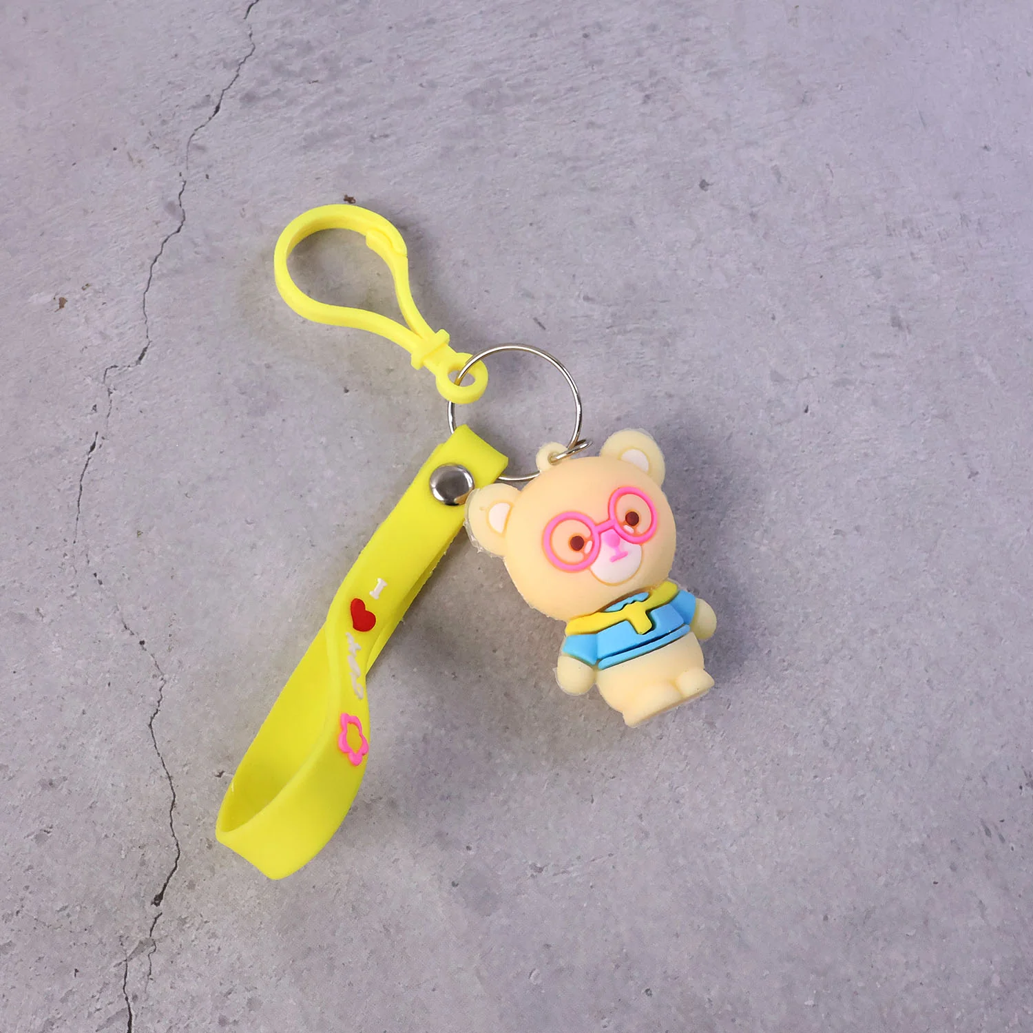 Cute Cartoon Bear Silicone Keychain (1 Pc) - Image 7