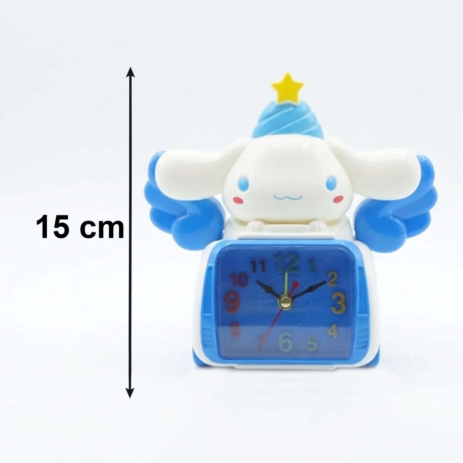 Cute Cartoon Bunny Angel Car Style Table Alarm Clock (1 Pc) - Image 6