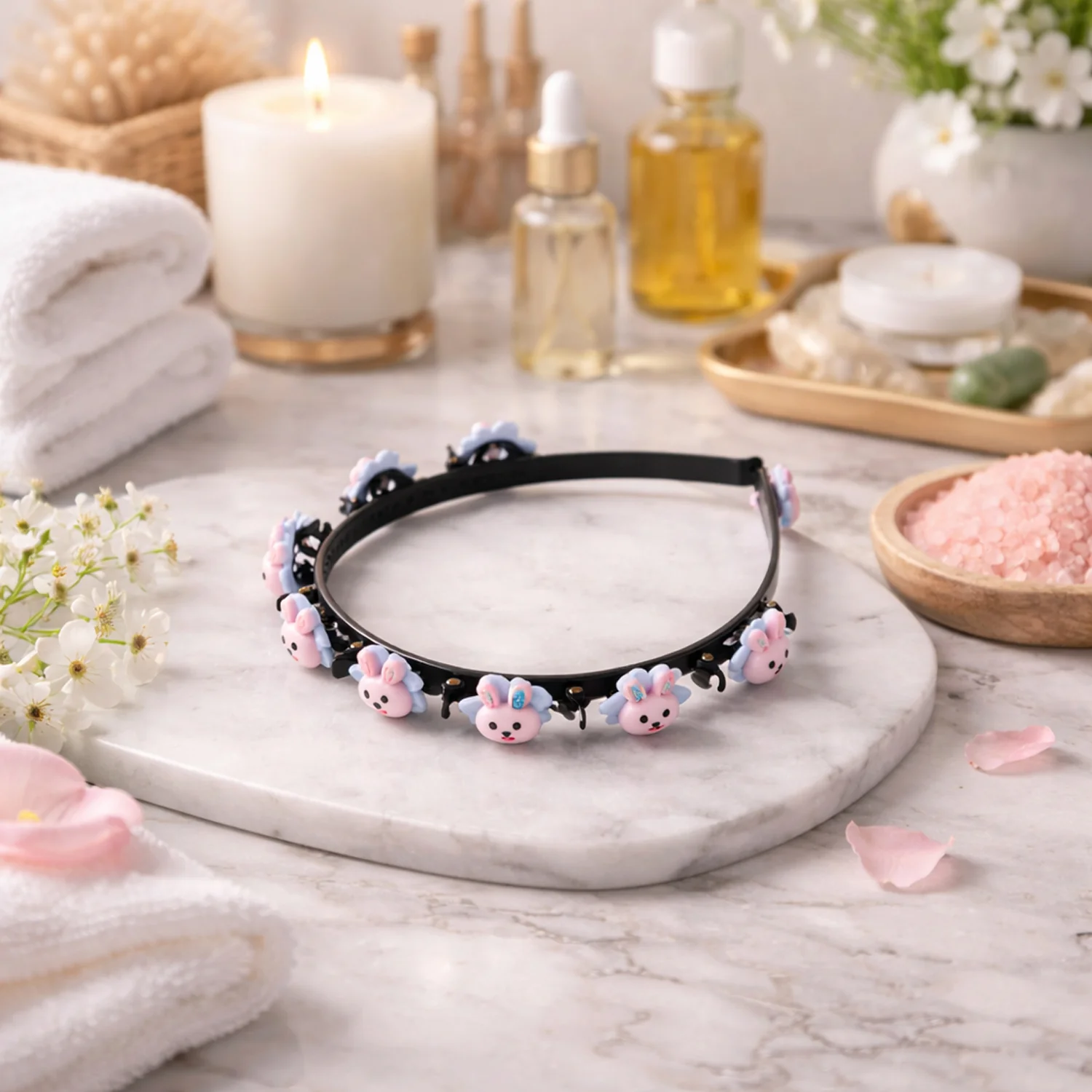 Cute Cartoon Bunny Design Kids Hair Band (1 Pc) - Image 4