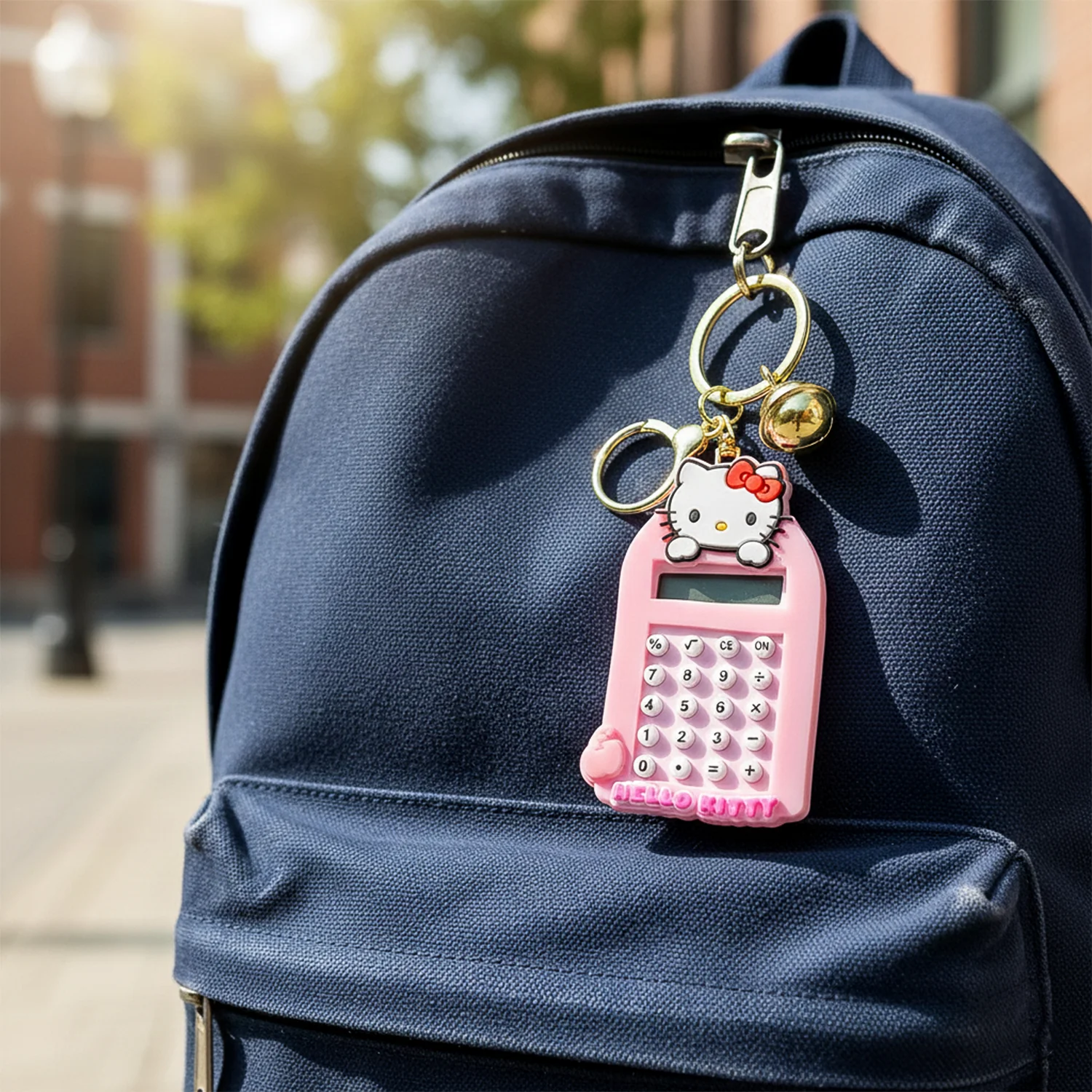 Cute Cartoon Cat Calculator Keychain with Mini Digital Display (1 Pc) - Image 3
