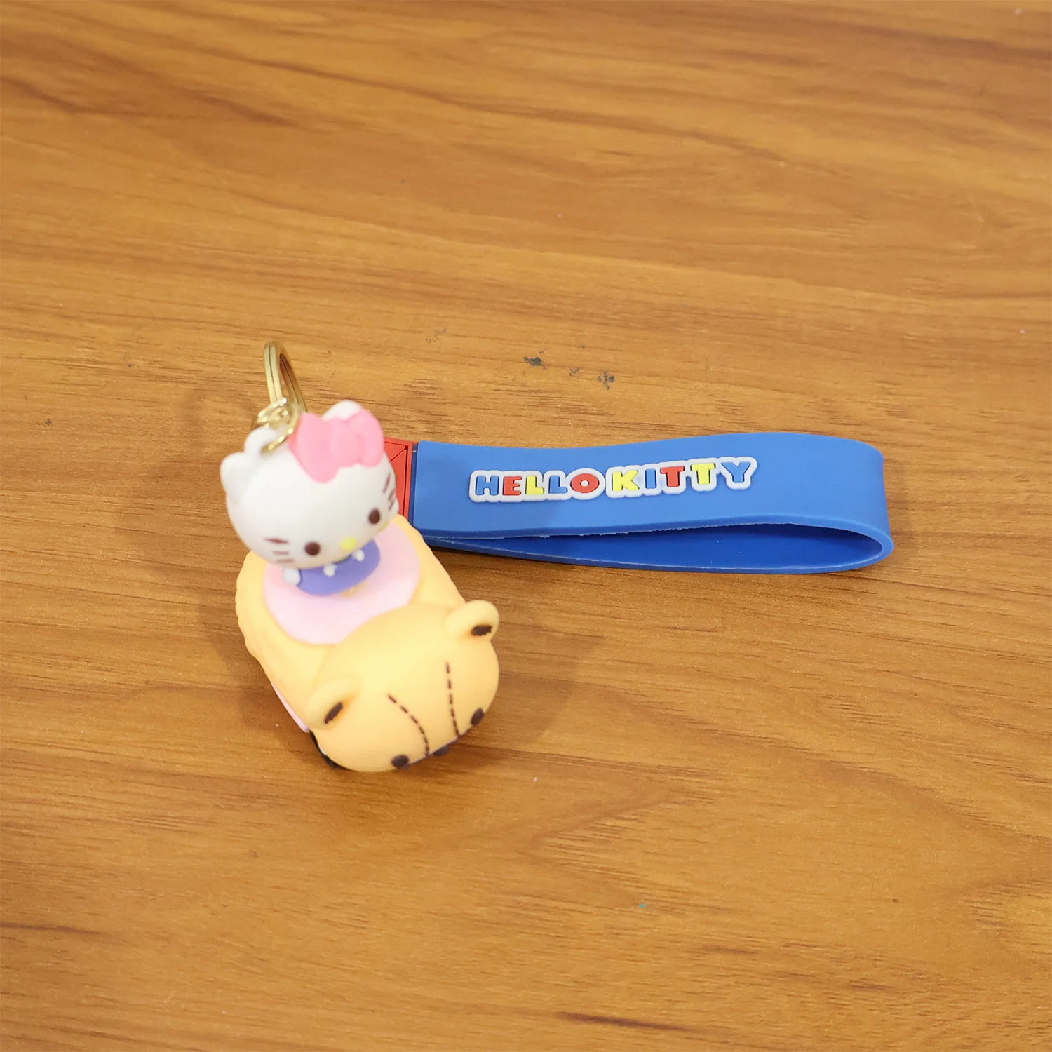 Cute Cartoon Cat Riding Toy Car Silicone Keychain (1 Pc) - Image 8