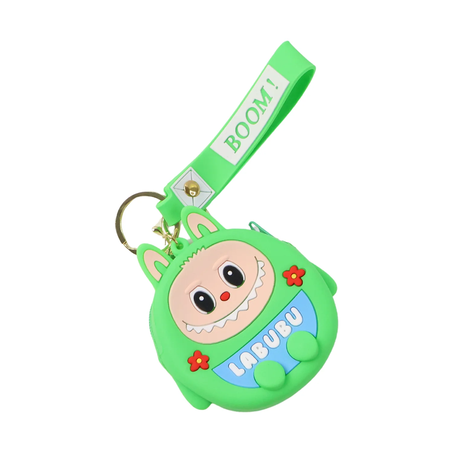 Cute Cartoon Character Coin Pouch with Keychain & Wrist Strap - Image 5