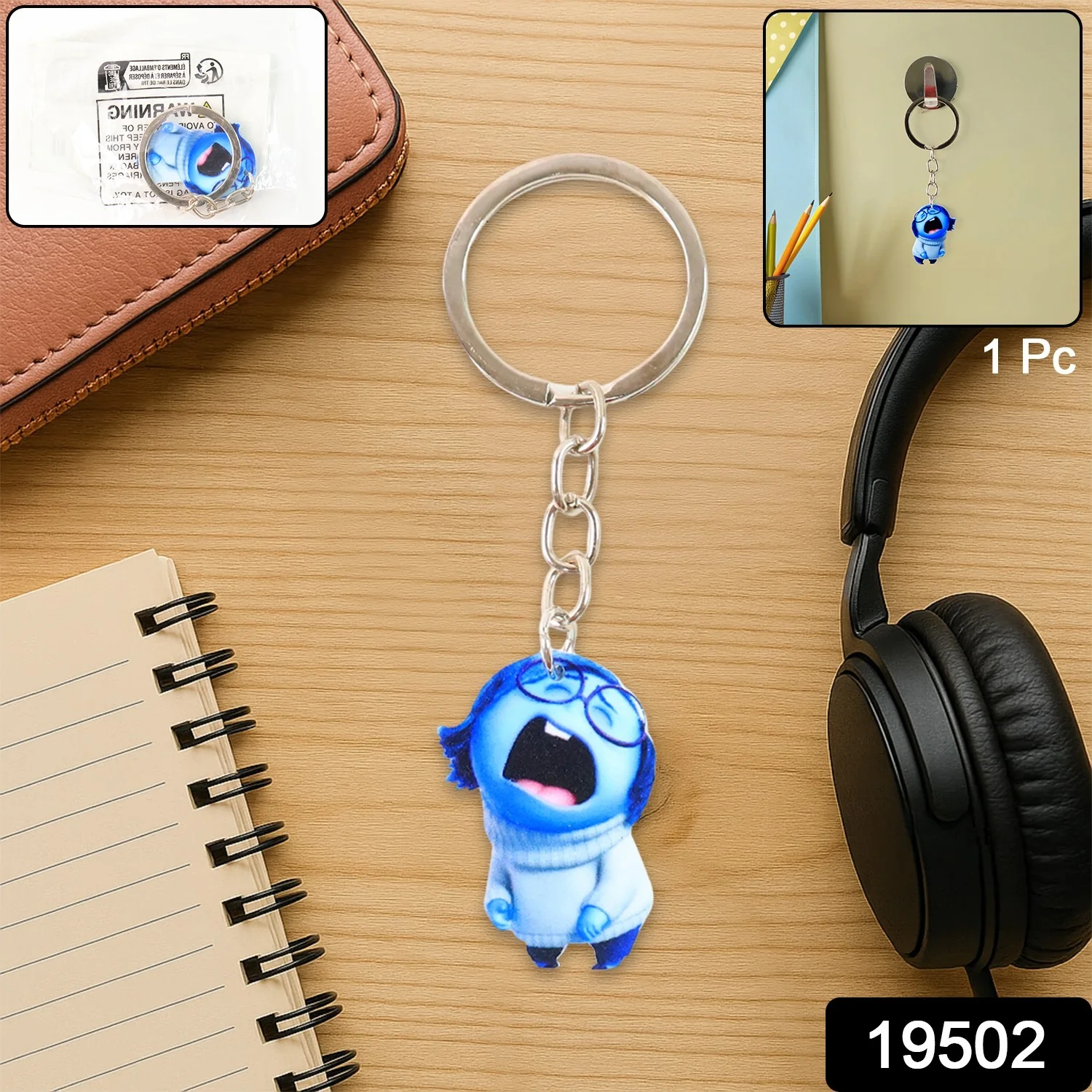 Cute Cartoon Character Girl Keychain For Kids, Bags & Stationery - Image 2