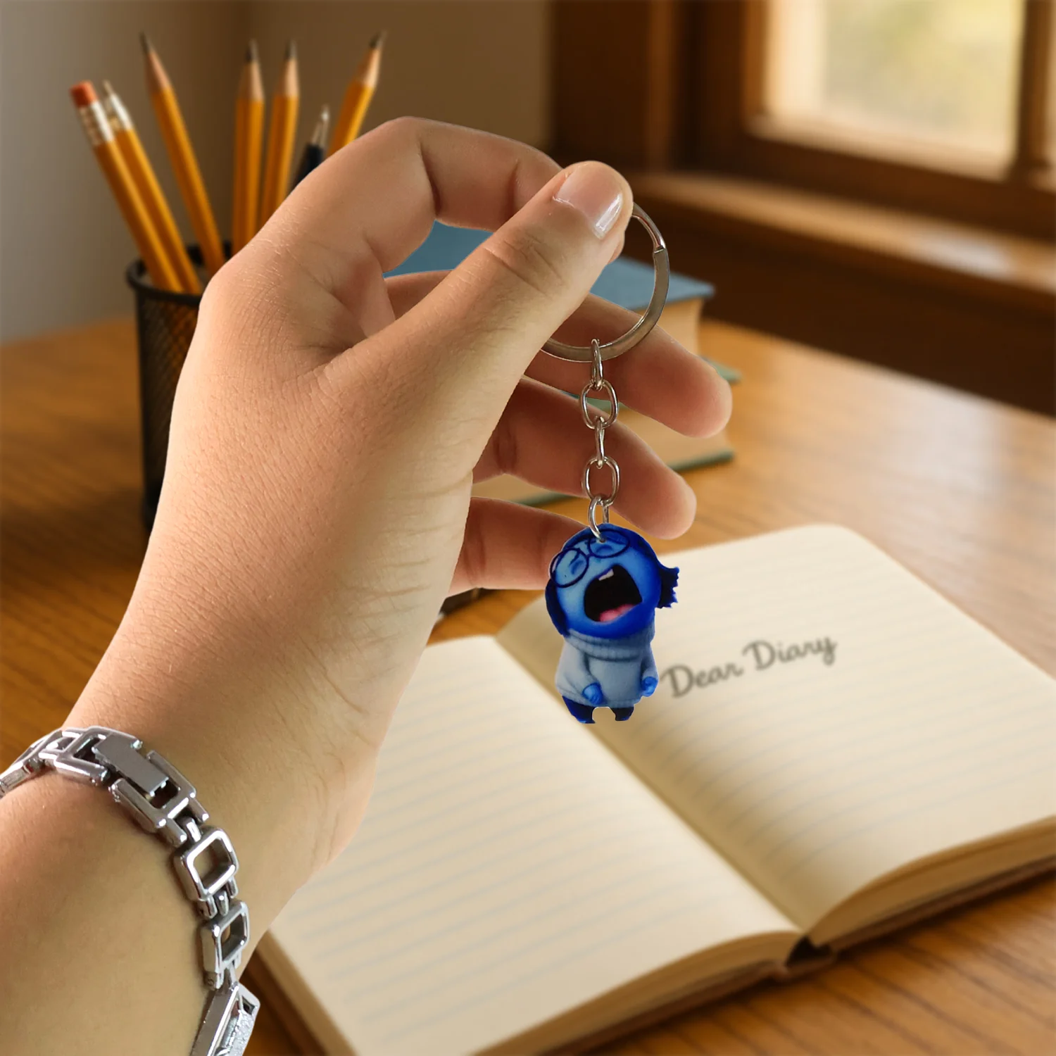 Cute Cartoon Character Girl Keychain For Kids, Bags & Stationery - Image 4