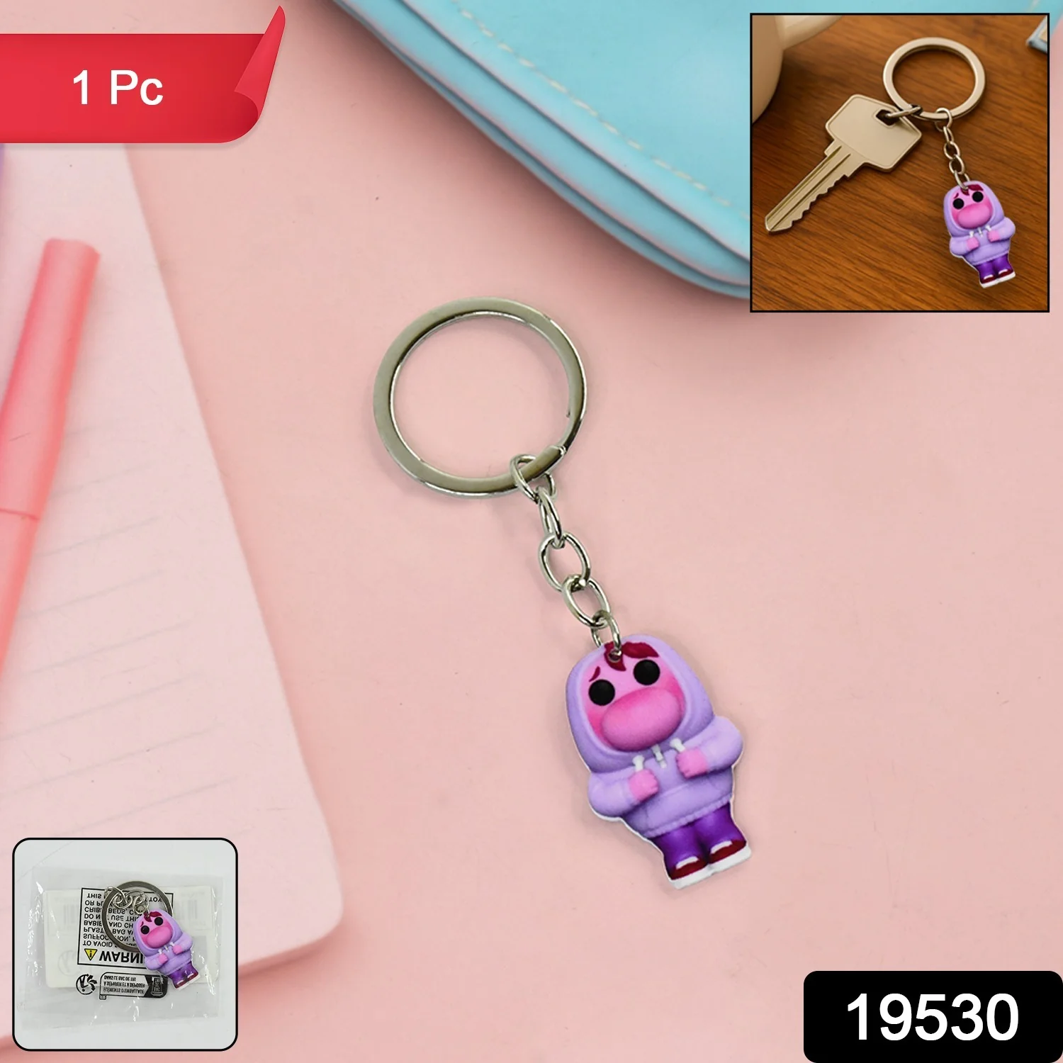 Cute Cartoon Character Keychain (1 Pc) - Image 2