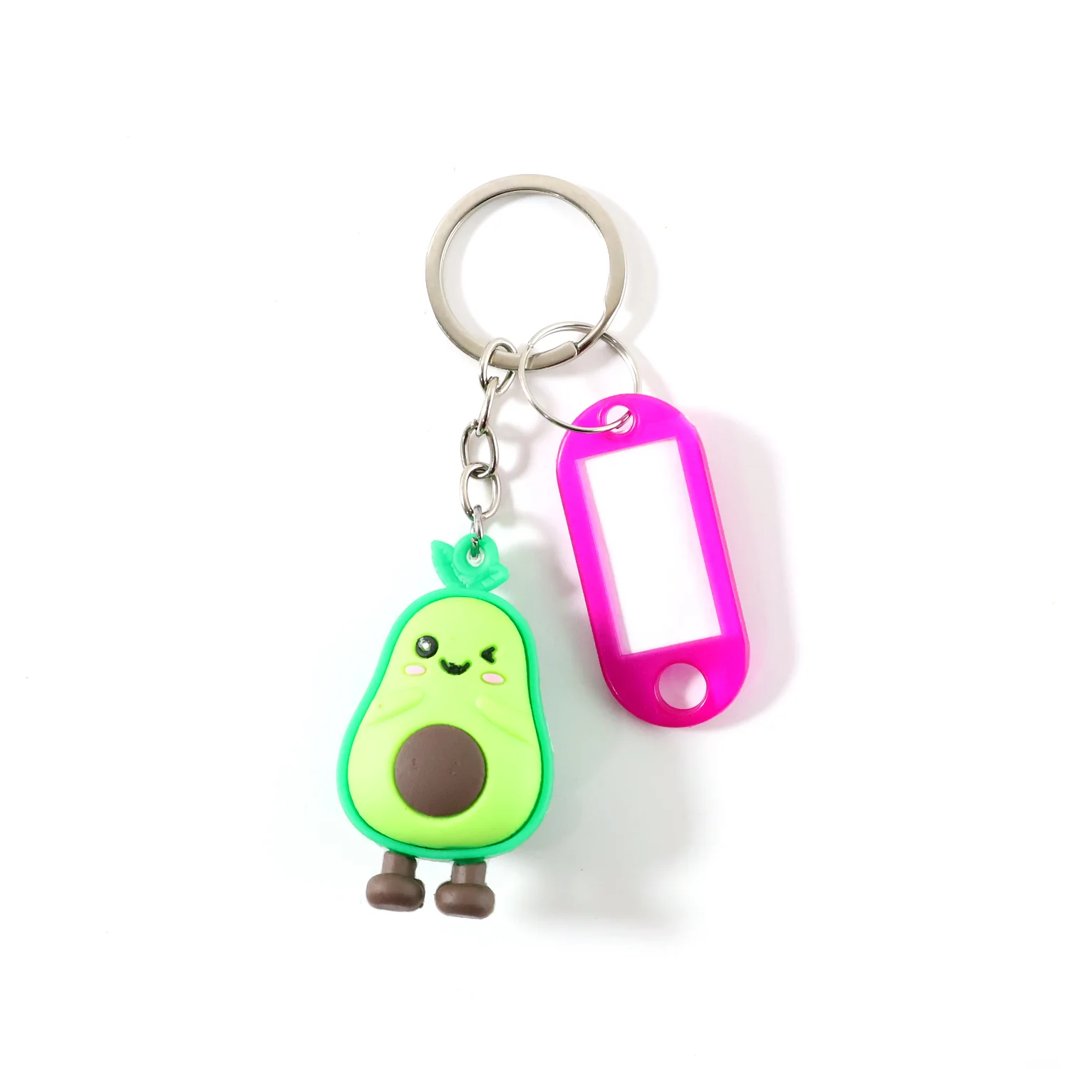 Cute Cartoon Character Keychain with Label Tag Holder (1 Pc) - Image 5